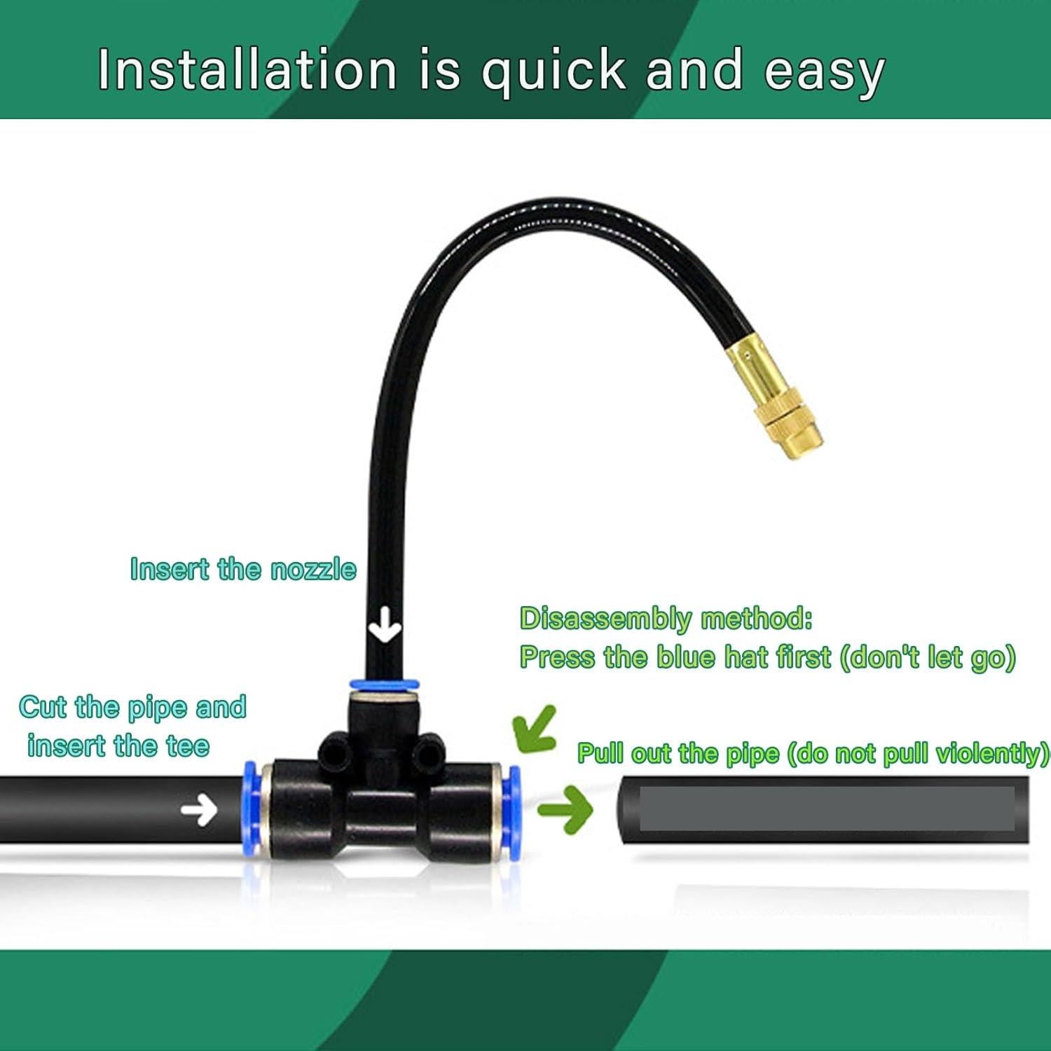 Kit de riego por goteo Alebsan 20 boquillas 20m