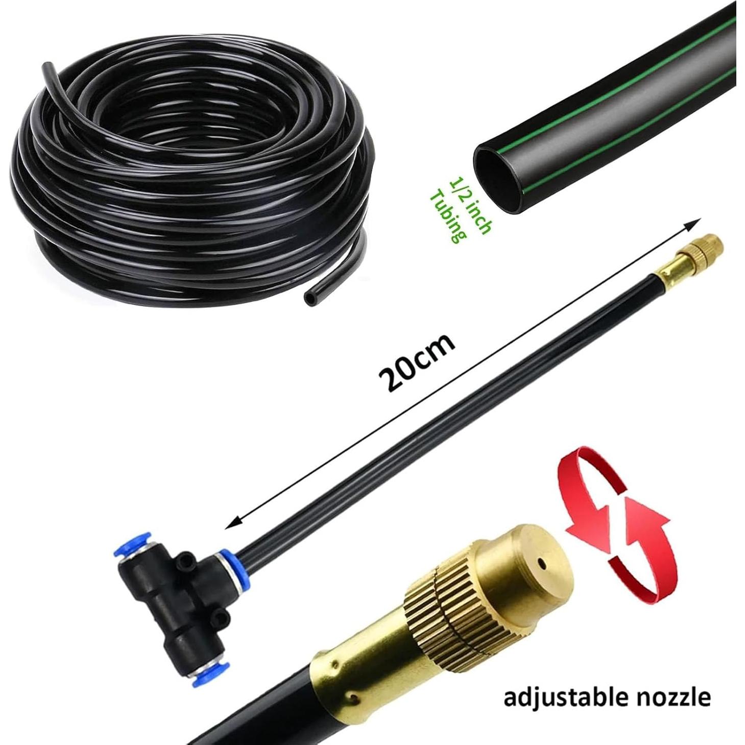 Kit de riego por goteo Alebsan 20 boquillas 20m