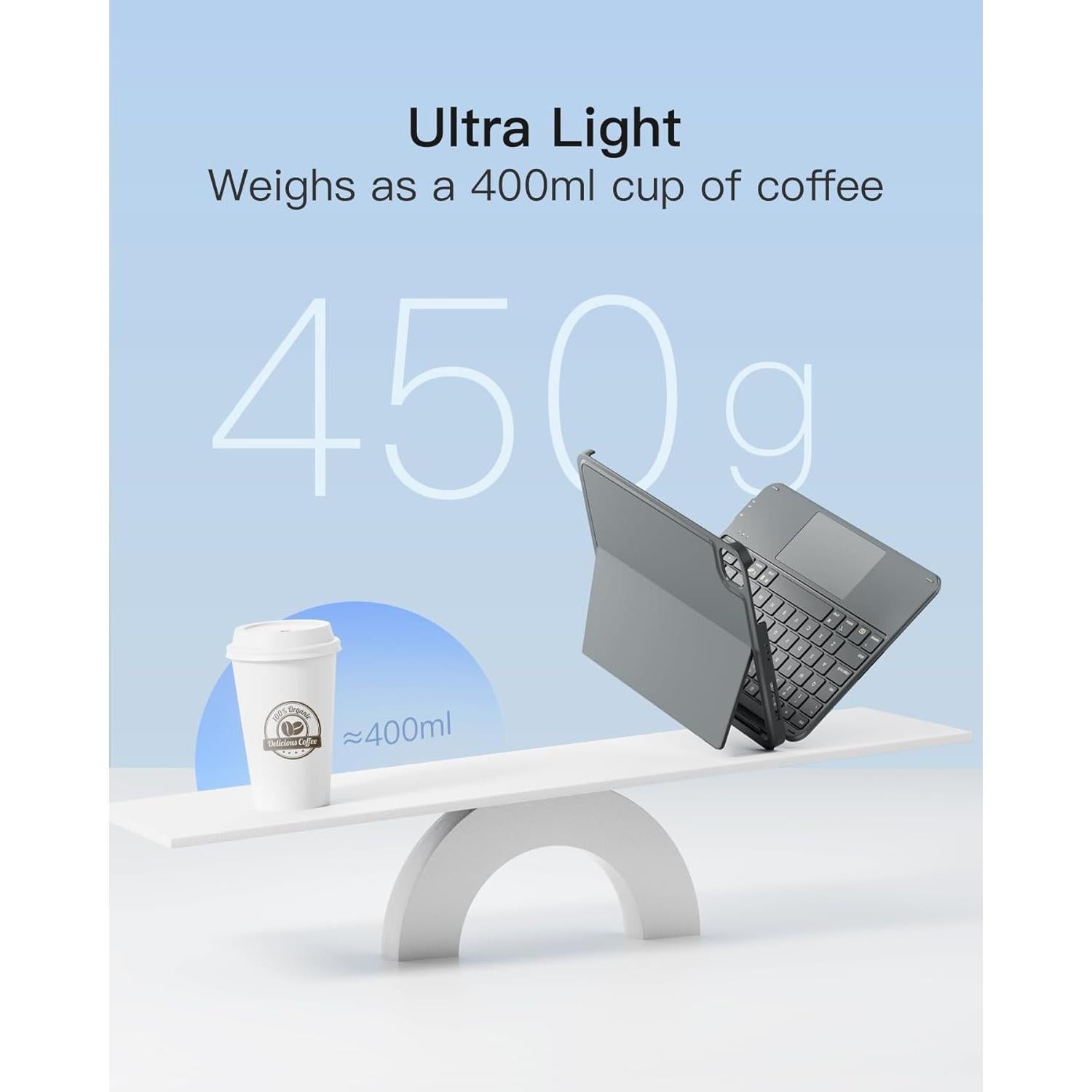 Funda Inateck con Teclado para iPad 10ª/11ª Gen Gris