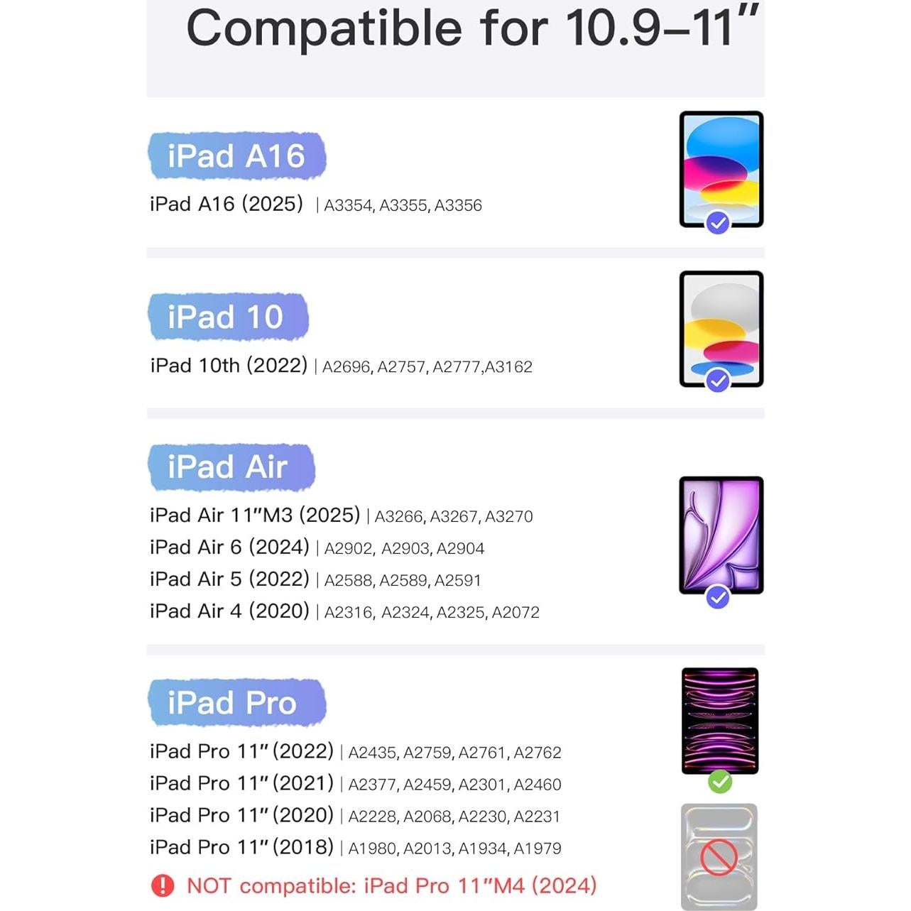 Funda Inateck con Teclado para iPad 10ª/11ª Gen Gris