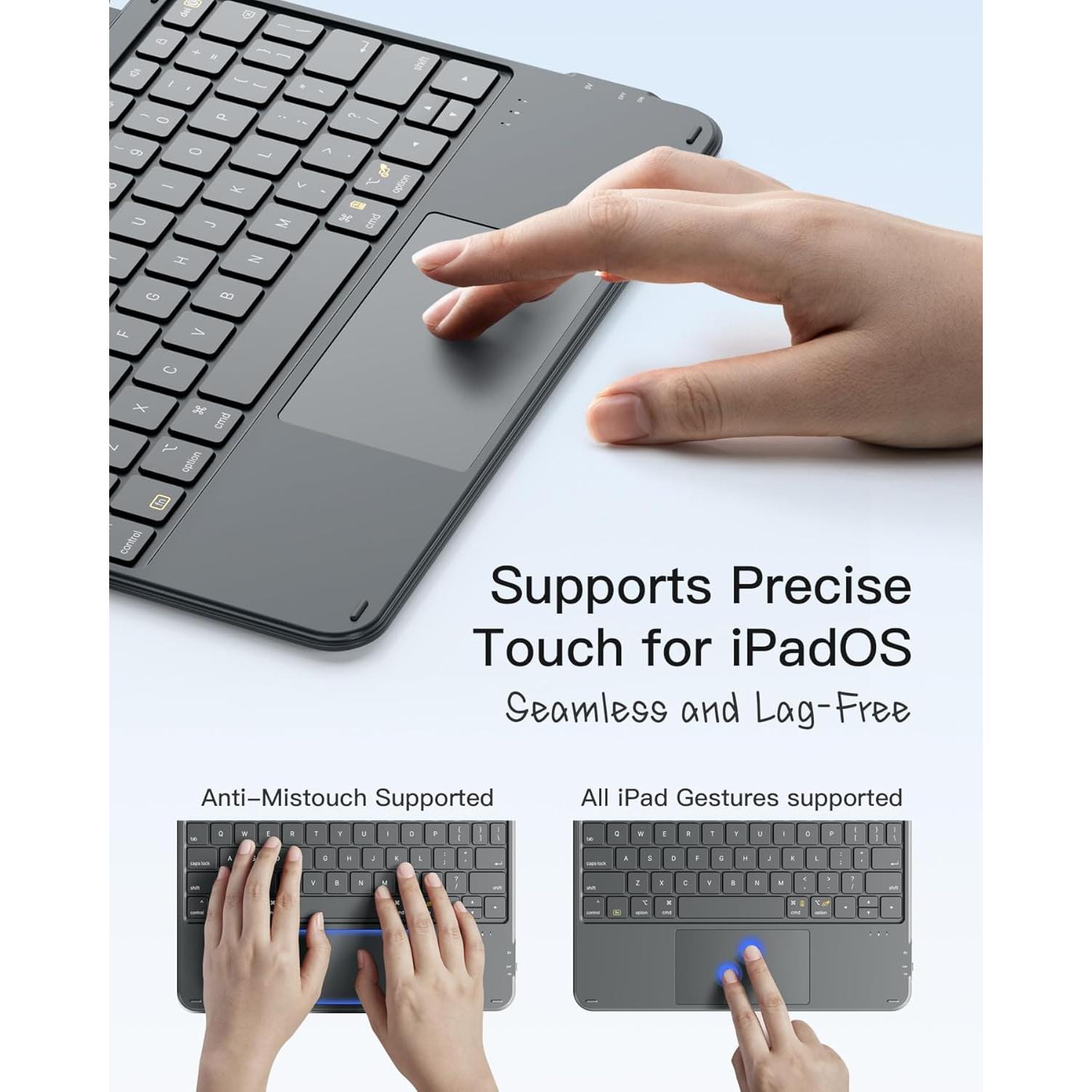 Funda Inateck con Teclado para iPad 10ª/11ª Gen Gris