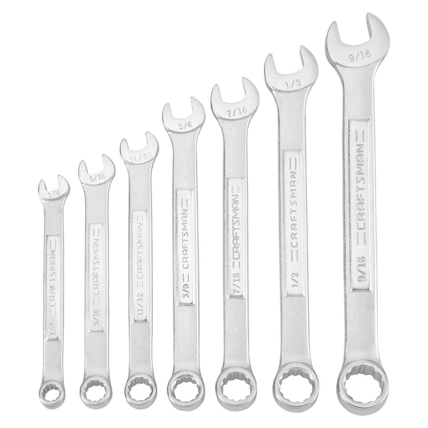 Juego de Llaves Combinadas CRAFTSMAN 7 Piezas con Bolsa