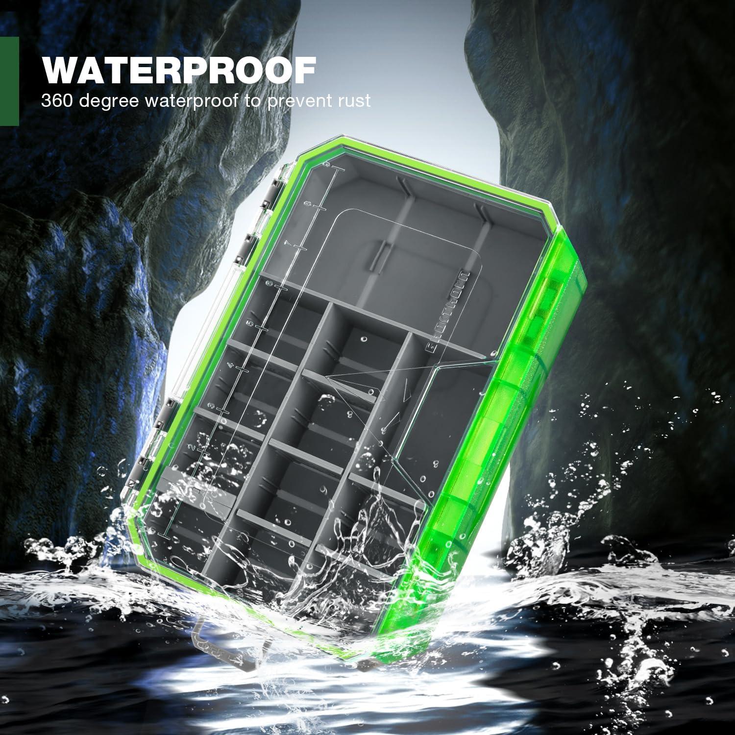 Caja de Pesca Impermeable Ghosthorn 3600 con Divisores Removibles