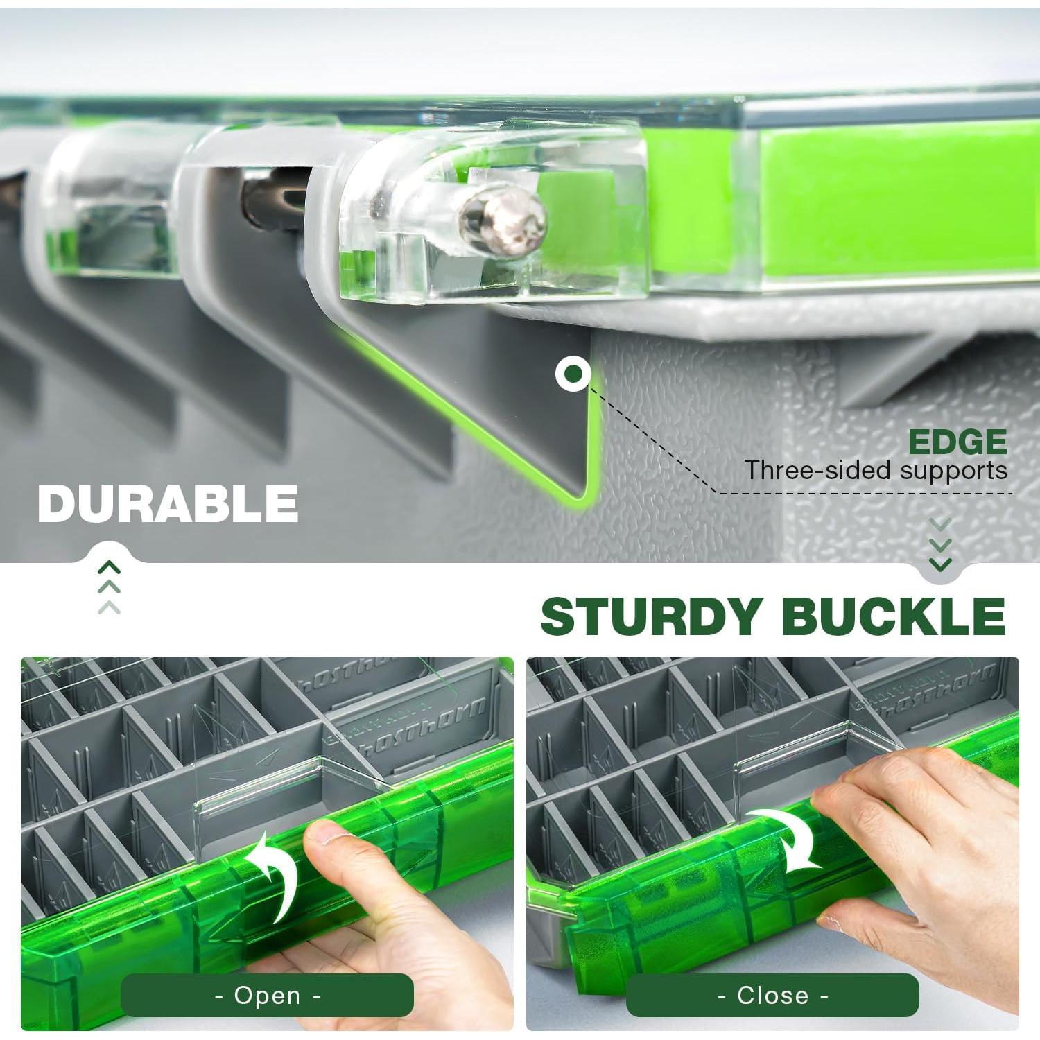 Caja de Pesca Impermeable Ghosthorn 3600 con Divisores Removibles