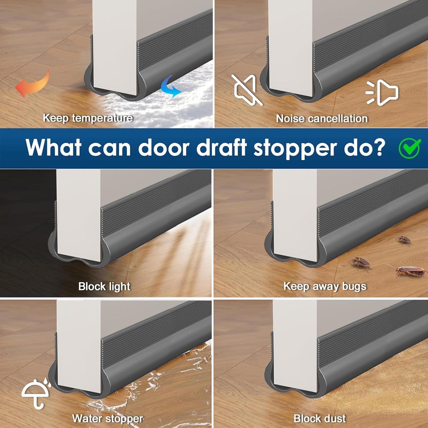 Detenedor de Corrientes de Aire para Puertas Huainanguina 90g Gris 91cm