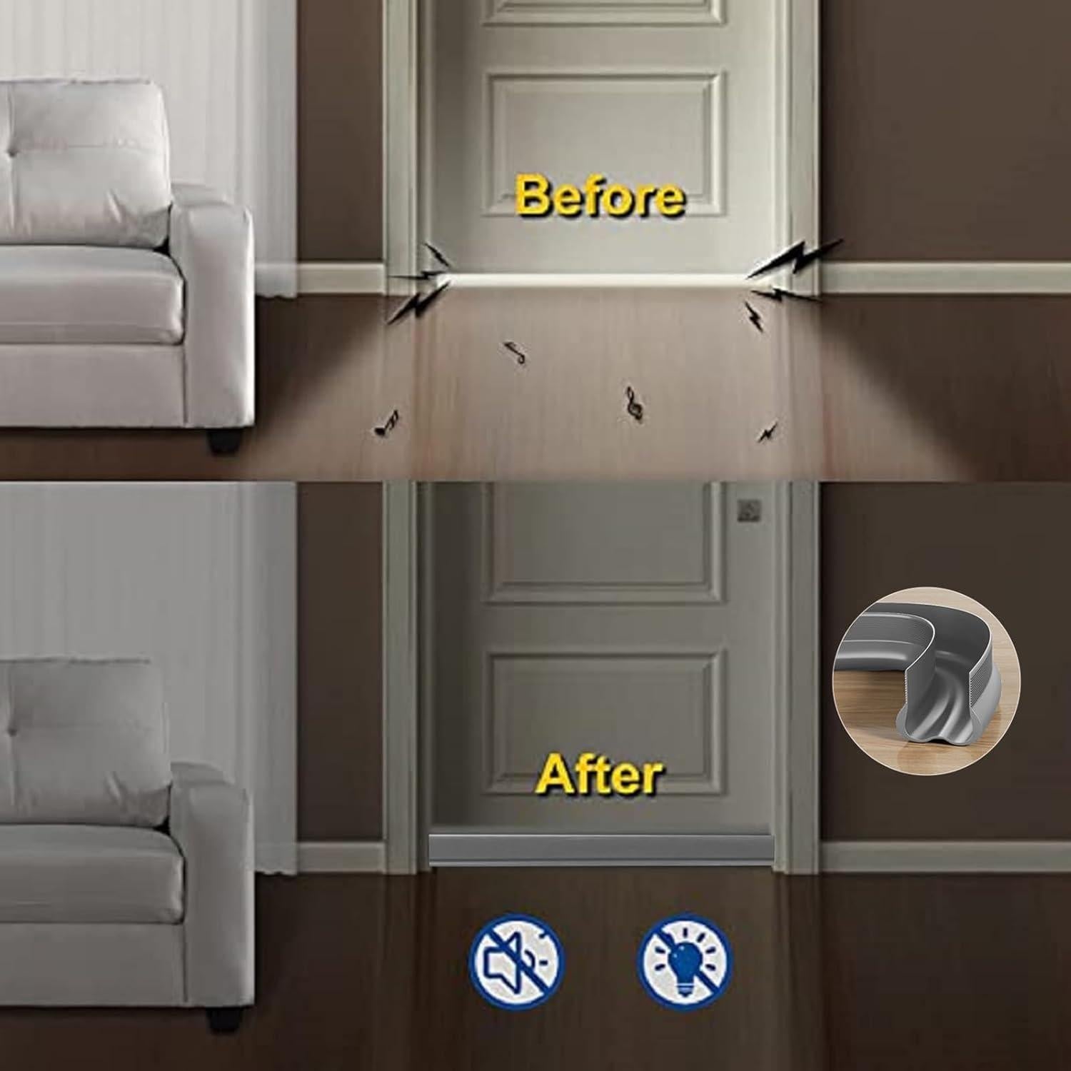 Detenedor de Corrientes de Aire para Puertas Huainanguina 90g Gris 91cm