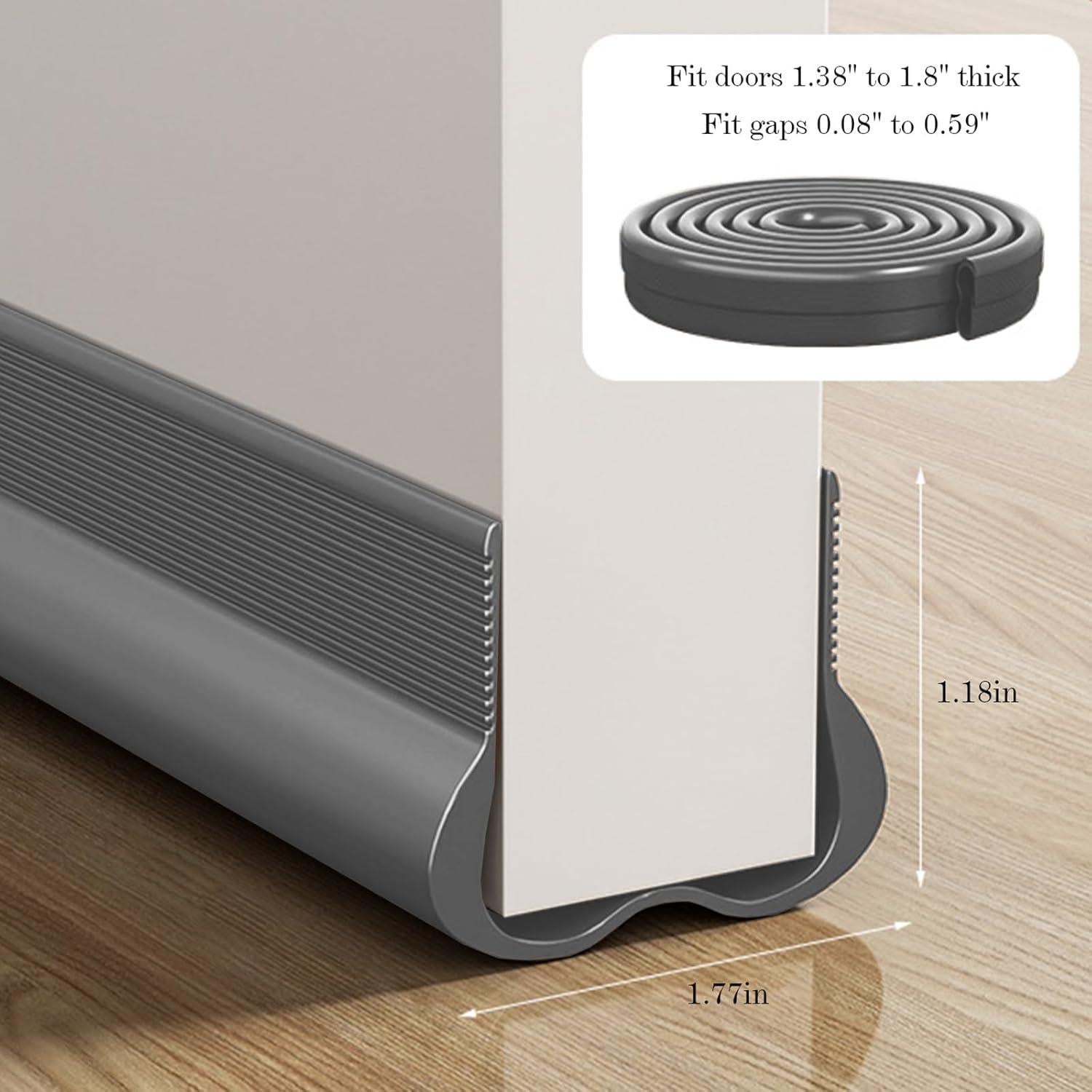 Detenedor de Corrientes de Aire para Puertas Huainanguina 90g Gris 91cm