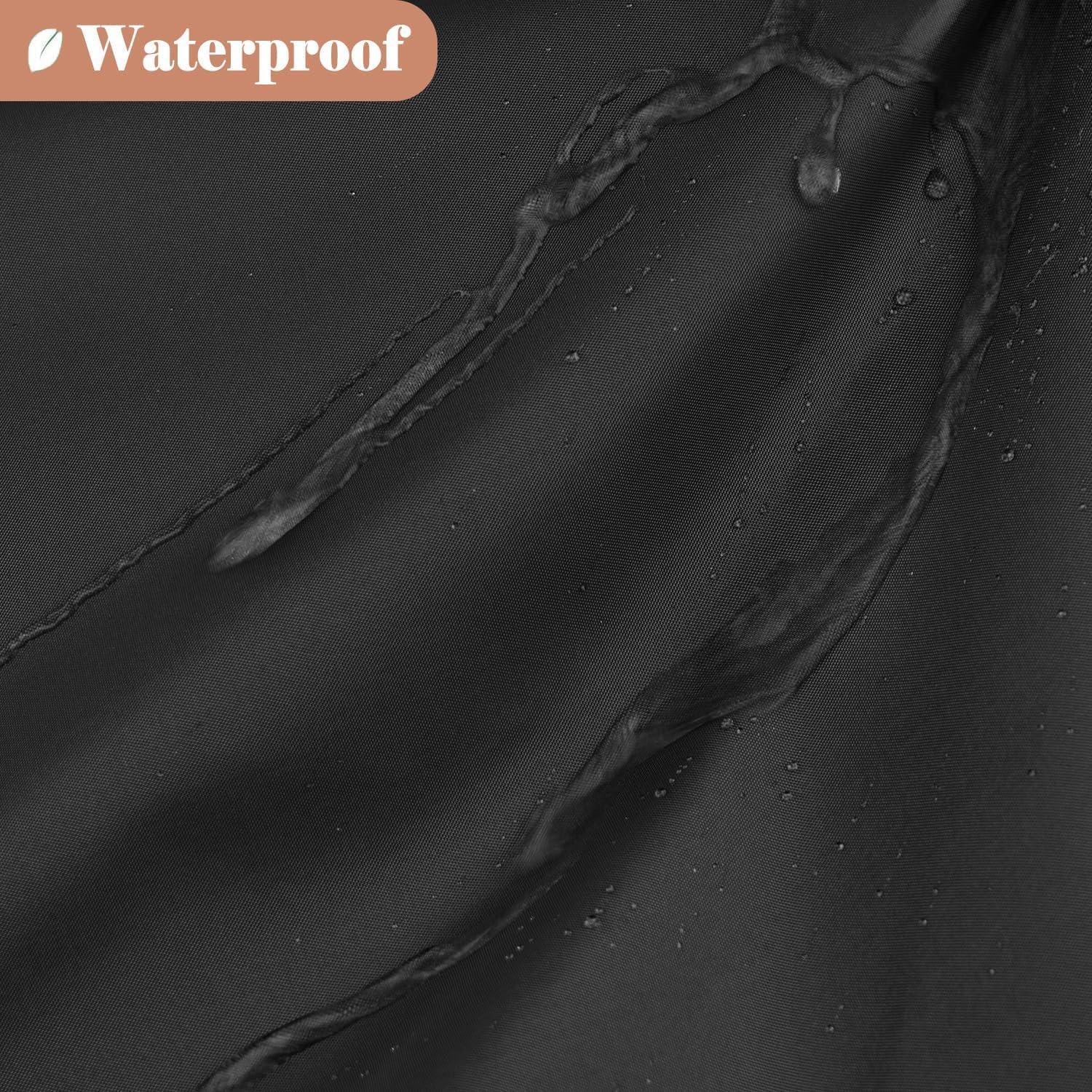 Cortina de Ducha UFRIDAY Negra y Blanca 122x183 cm Lavable