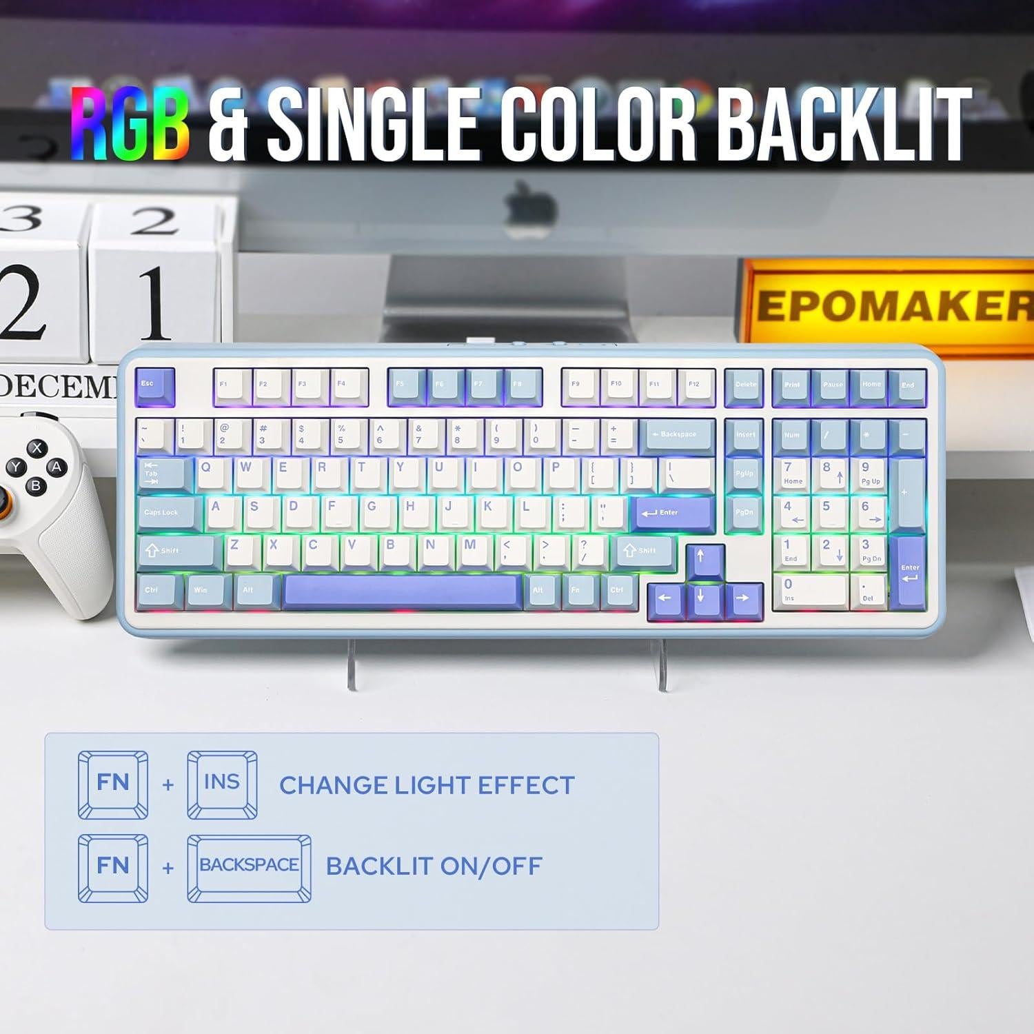 Teclado Mecánico EPOMAKER TH99 Inalámbrico RGB Numpad