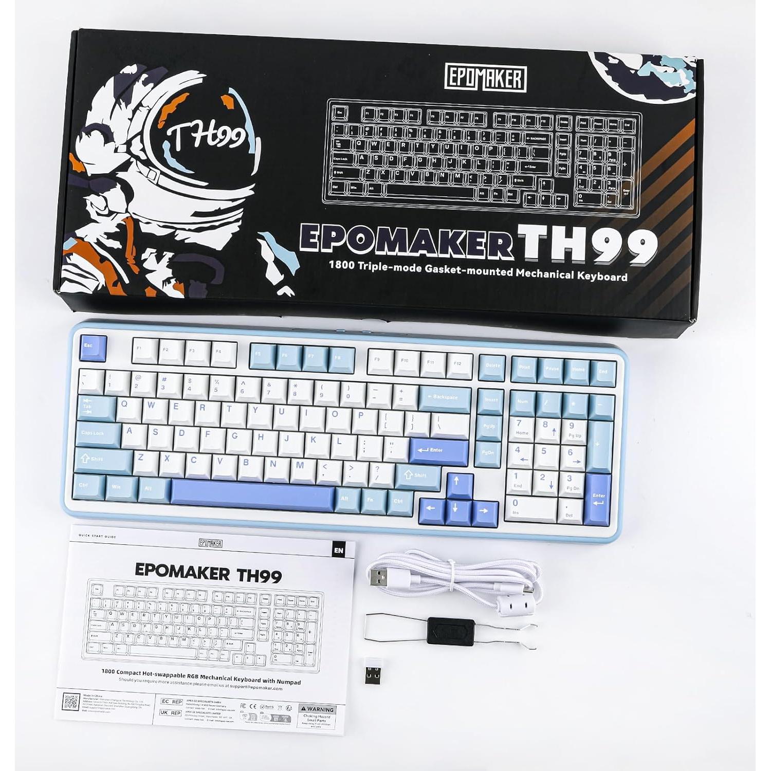Teclado Mecánico EPOMAKER TH99 Inalámbrico RGB Numpad