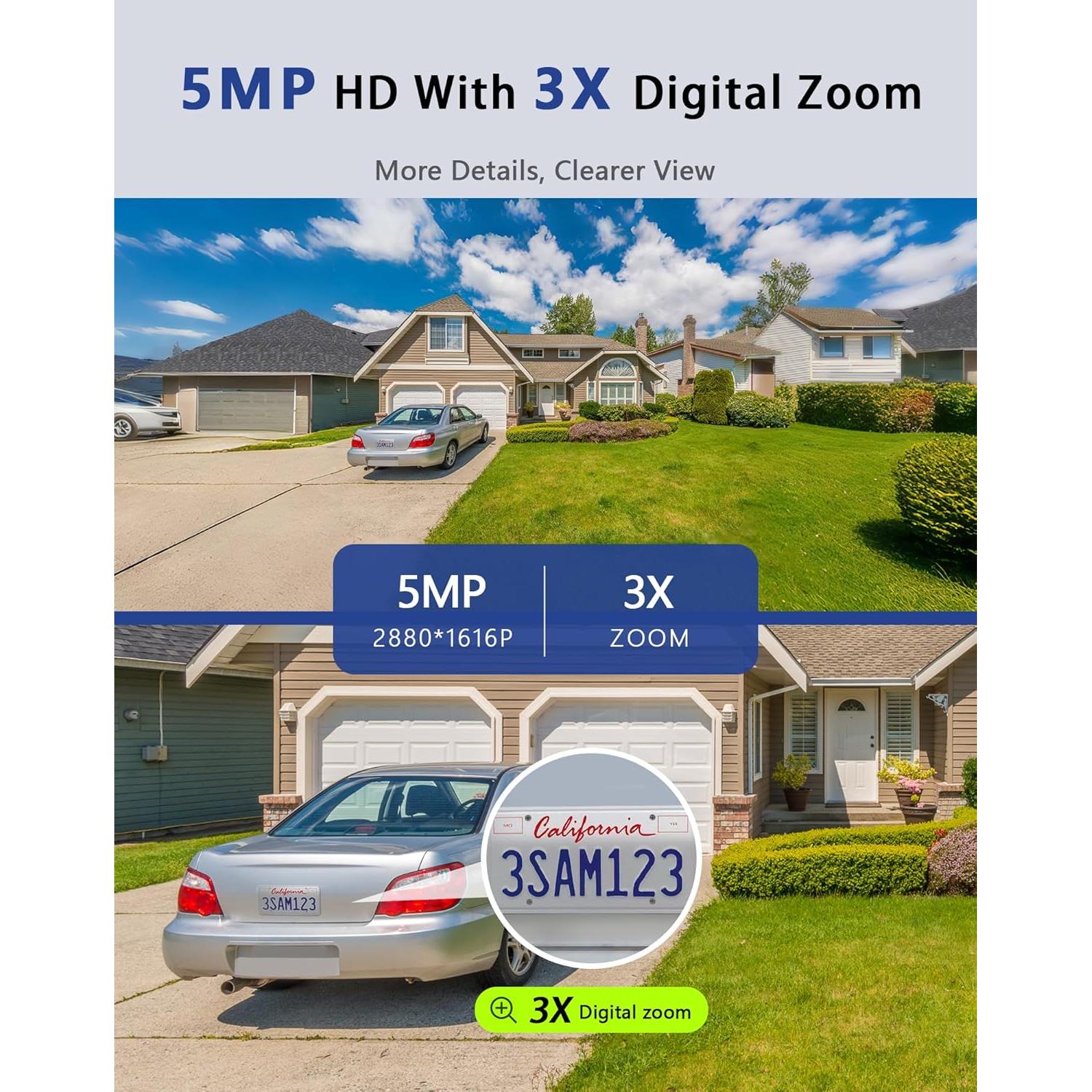 Cámaras de Seguridad Exterior LaView 5MP HD 2PK con IA