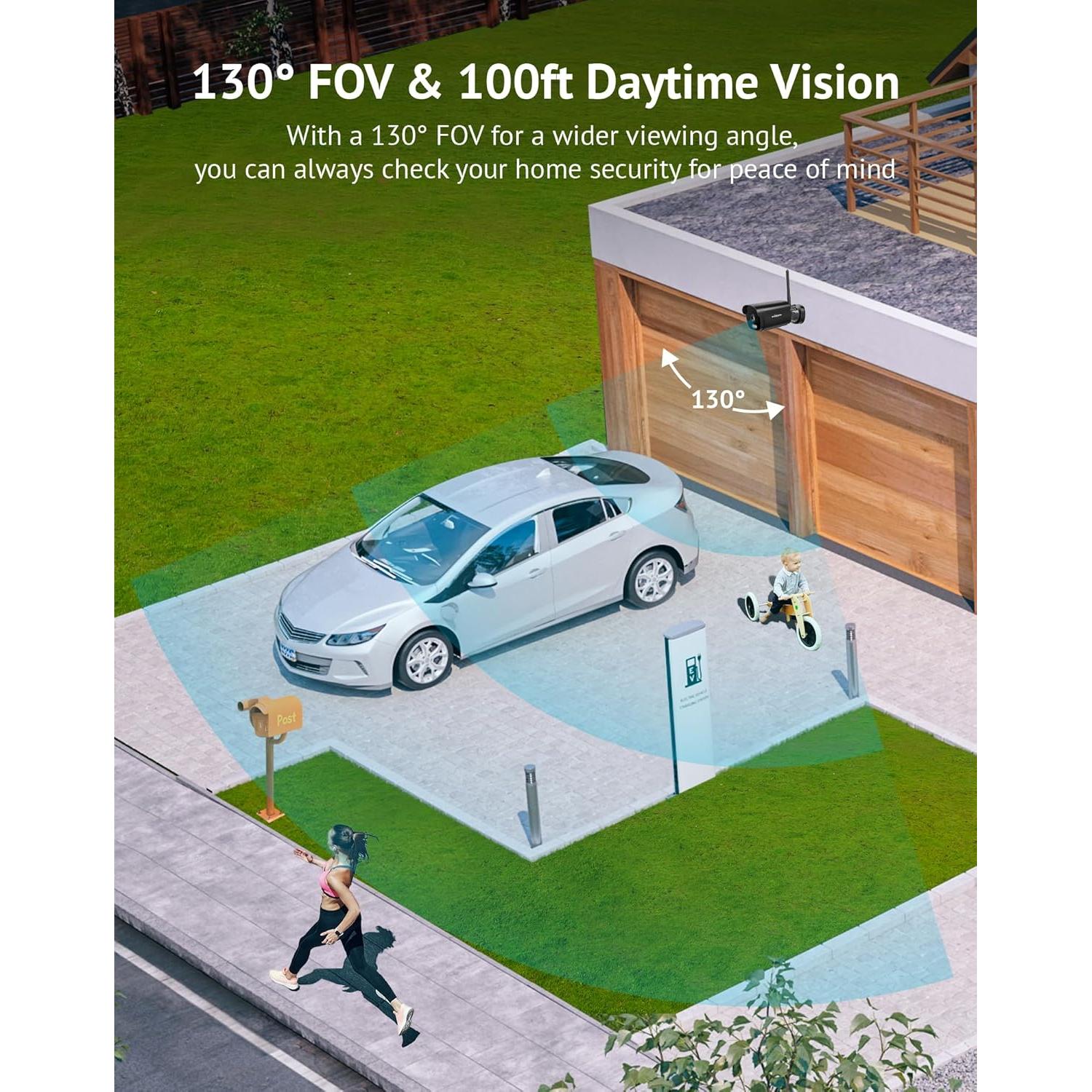 Cámaras de Seguridad Exterior LaView 5MP HD 2PK con IA