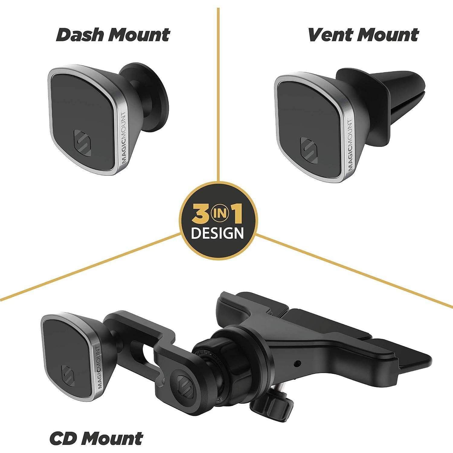 Soporte Magnético para Teléfono Scosche MagicMount Pro 3-en-1