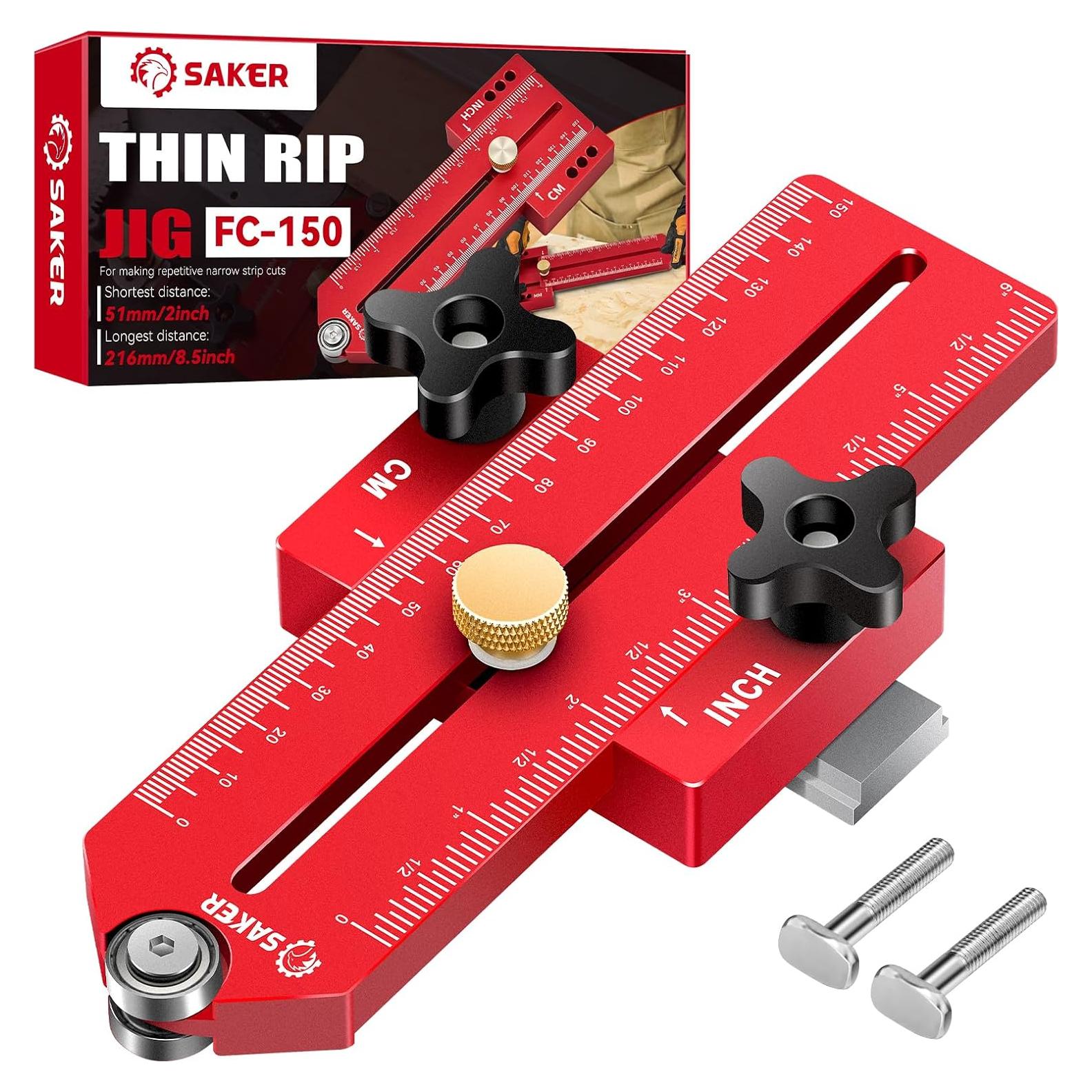 Guía de sierra de mesa Saker FC-150, corte preciso 0,79 mm