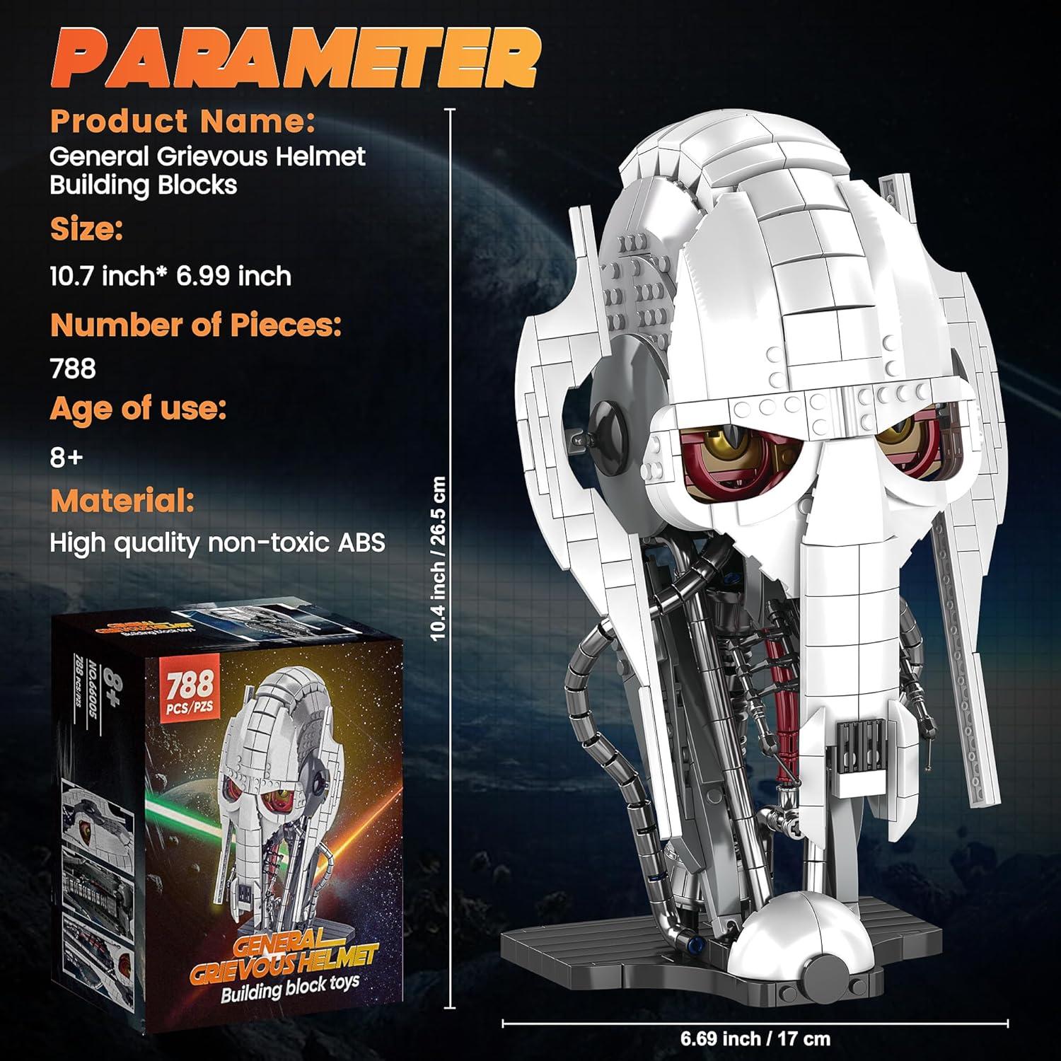 Conjunto de Bloques de Construcción DEXUAN Casco General 788 Piezas