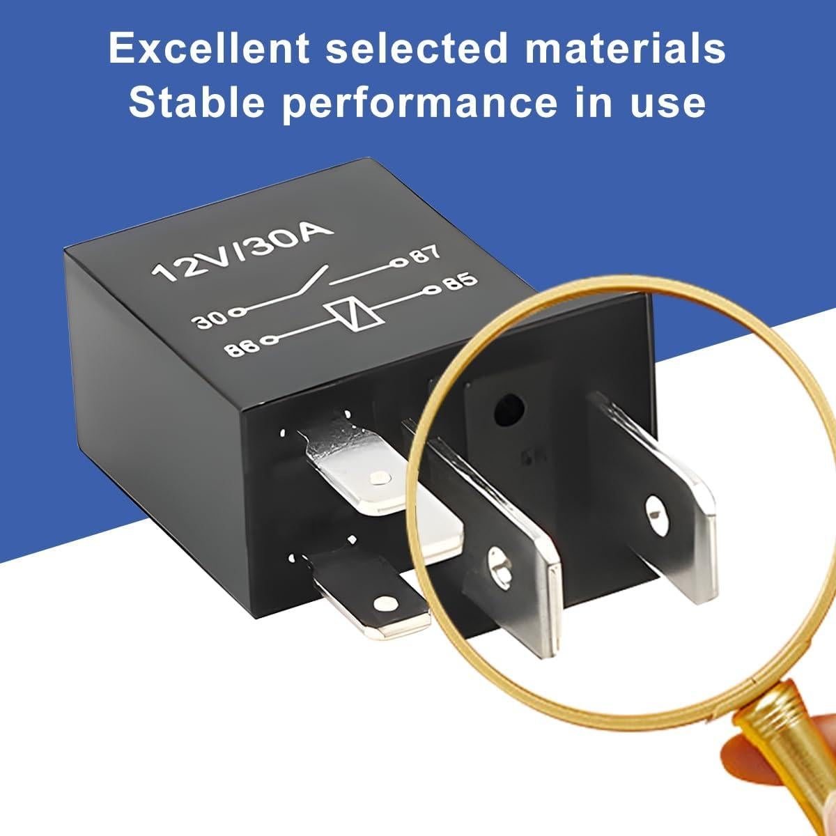 Relé de 4 Pines 12V 30A BLAU GRUN Impermeable Automotriz