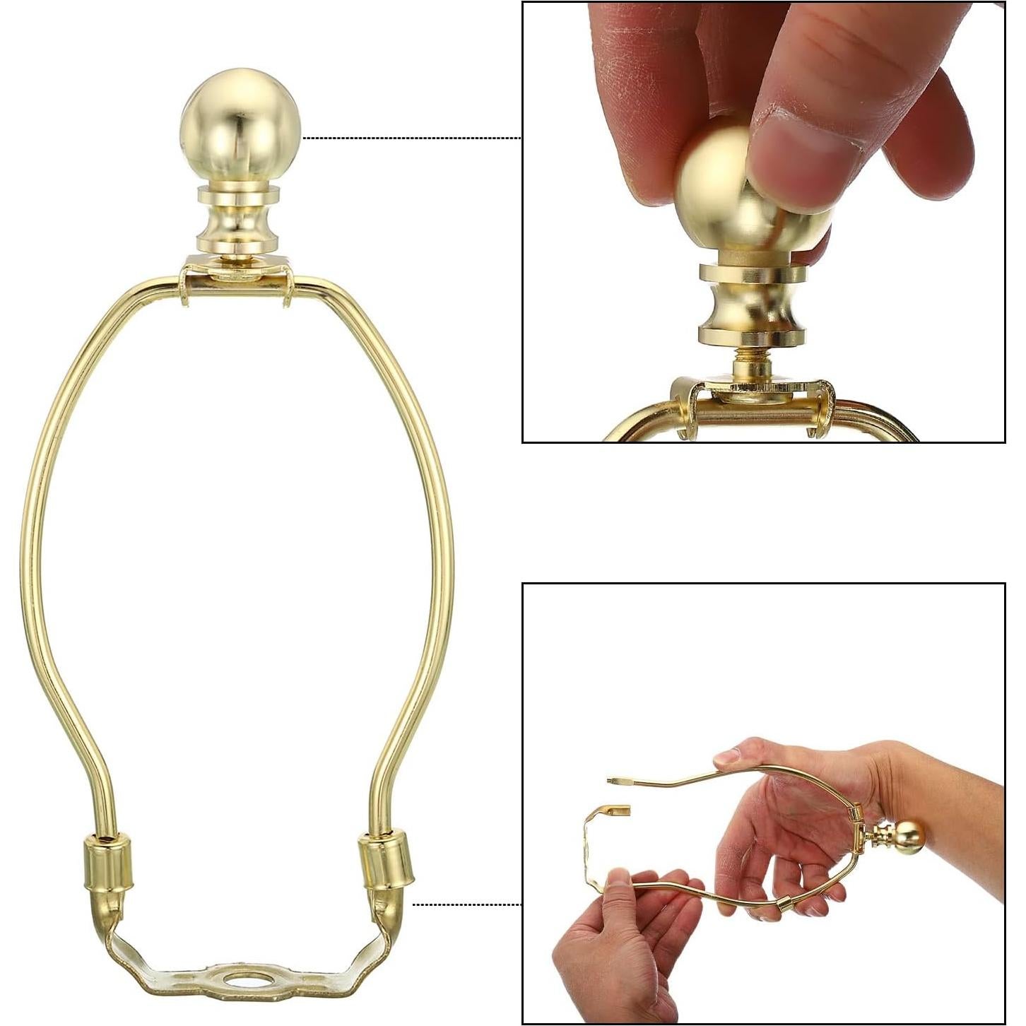 PATIKIL Soporte para Lámpara 15.2cm Dorado Desmontable