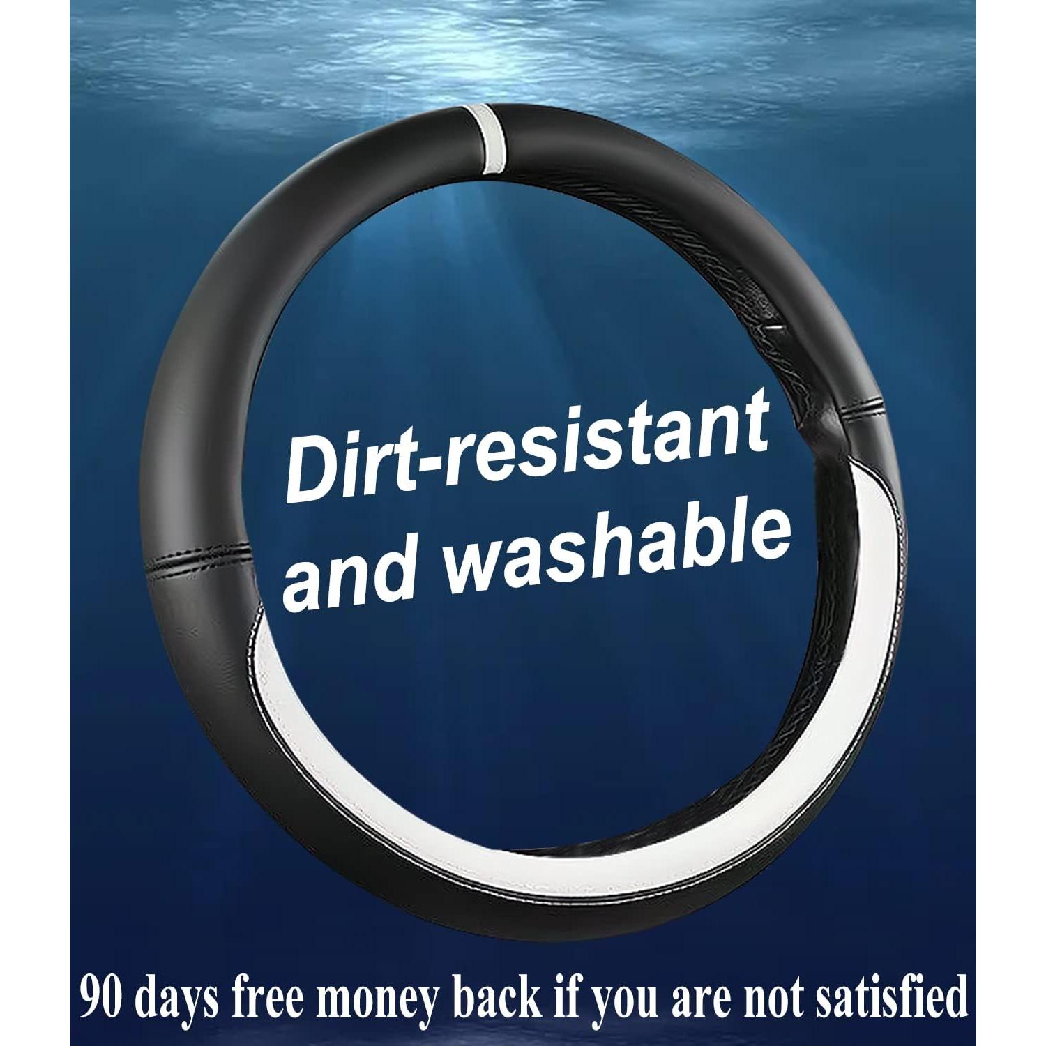 Cubierta de Volante de Cuero Nappa Beige para BMW - Antideslizante