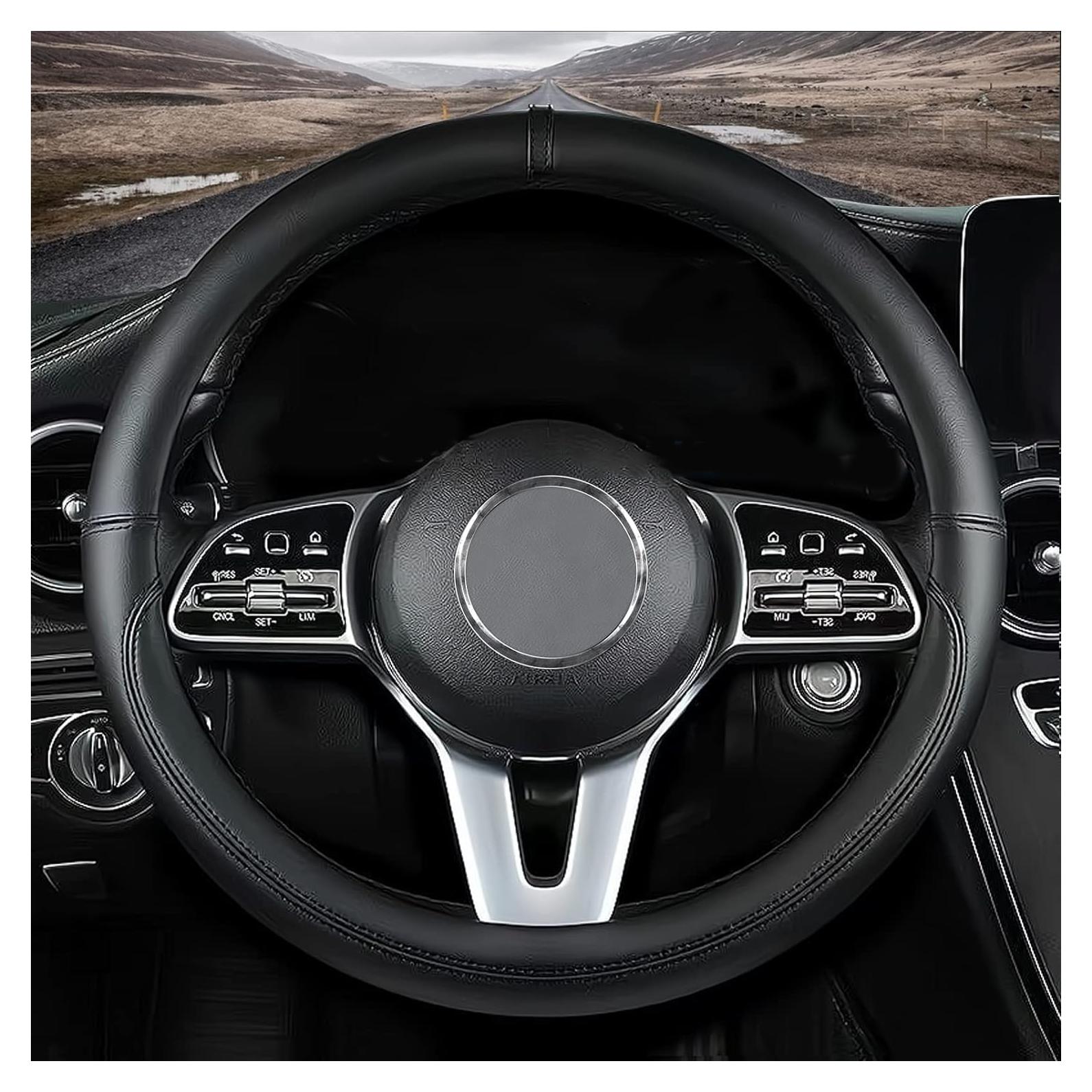 Cubierta de Volante de Cuero Nappa Antideslizante para BMW