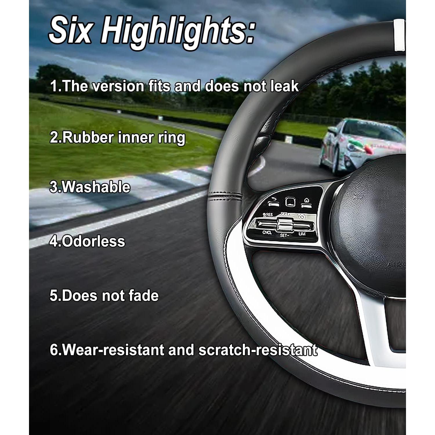 Cubierta de Volante de Cuero Nappa Antideslizante para BMW