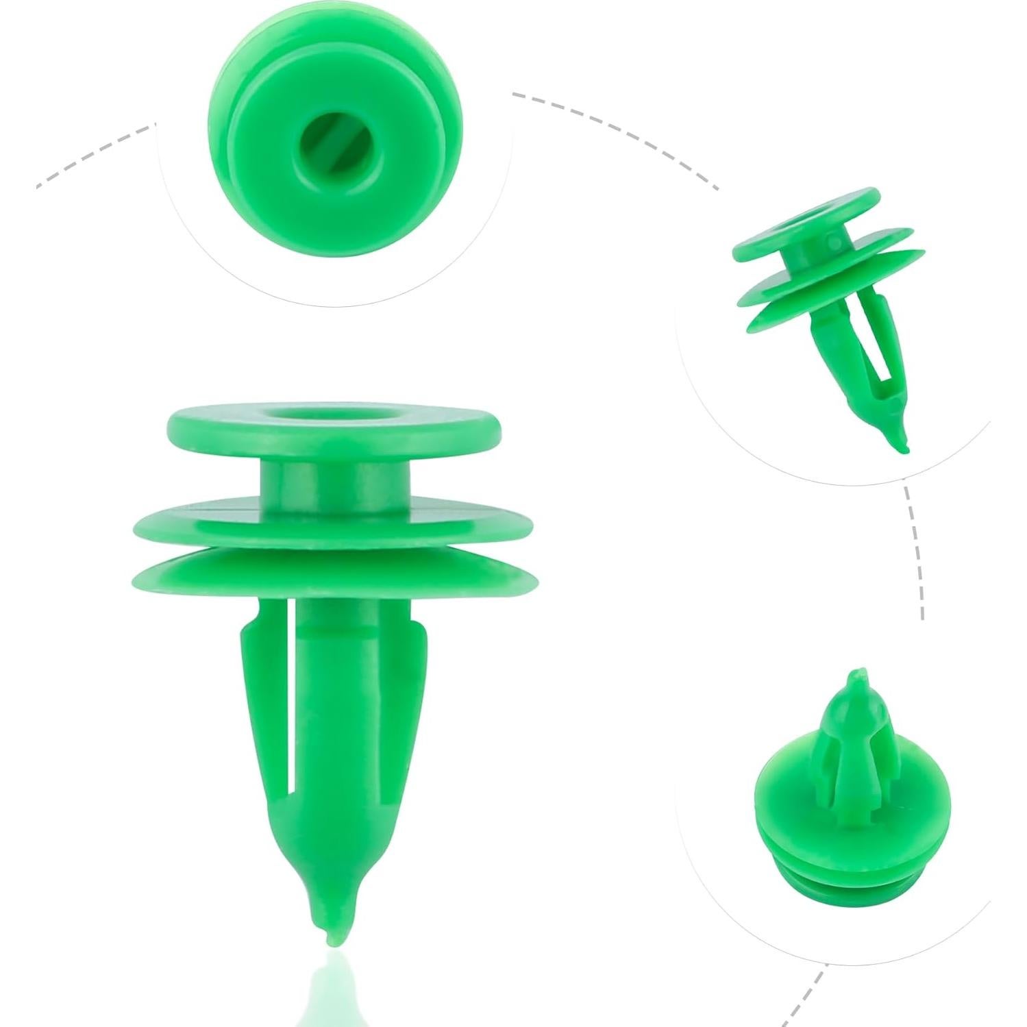 100 Clips de Panel de Puerta Stacool OEM#6503204 Nylon