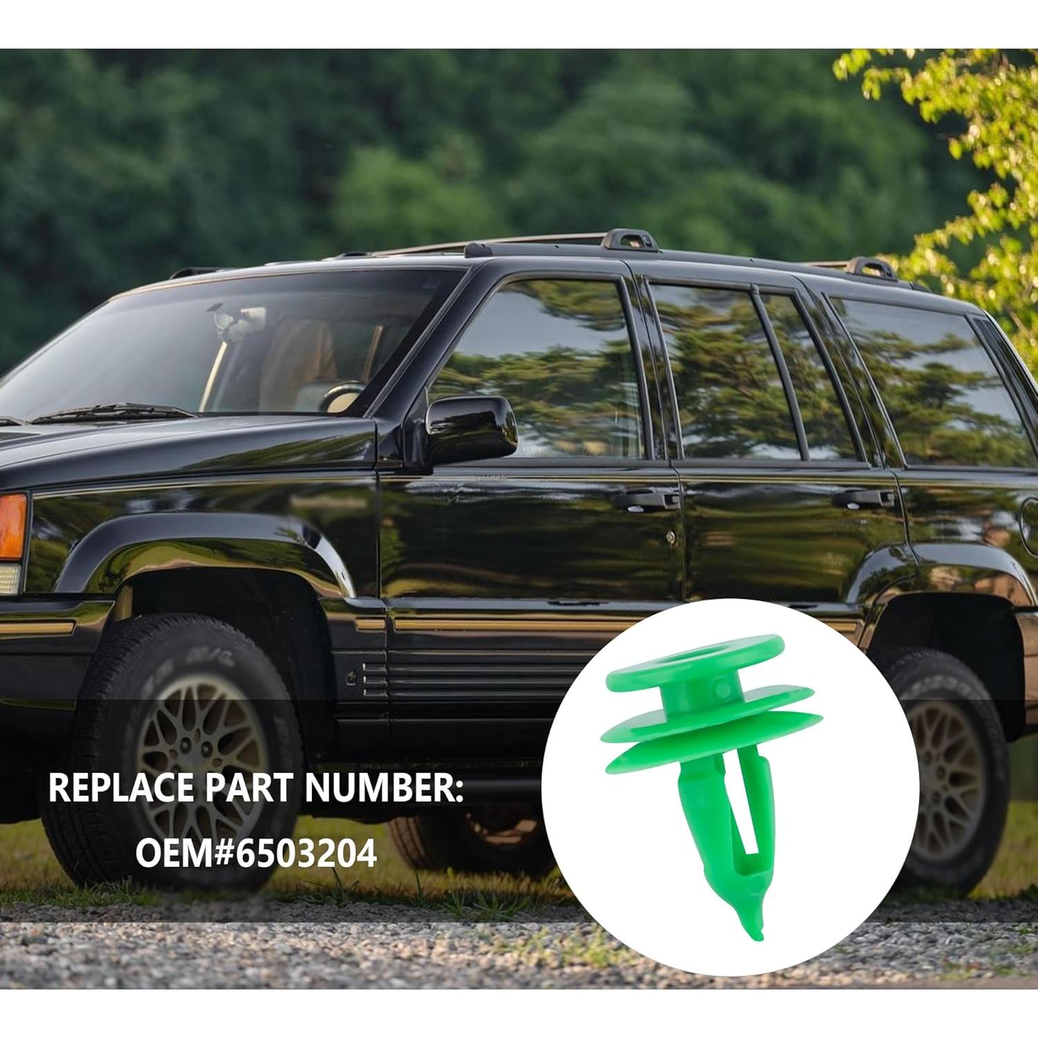 100 Clips de Panel de Puerta Stacool OEM#6503204 Nylon