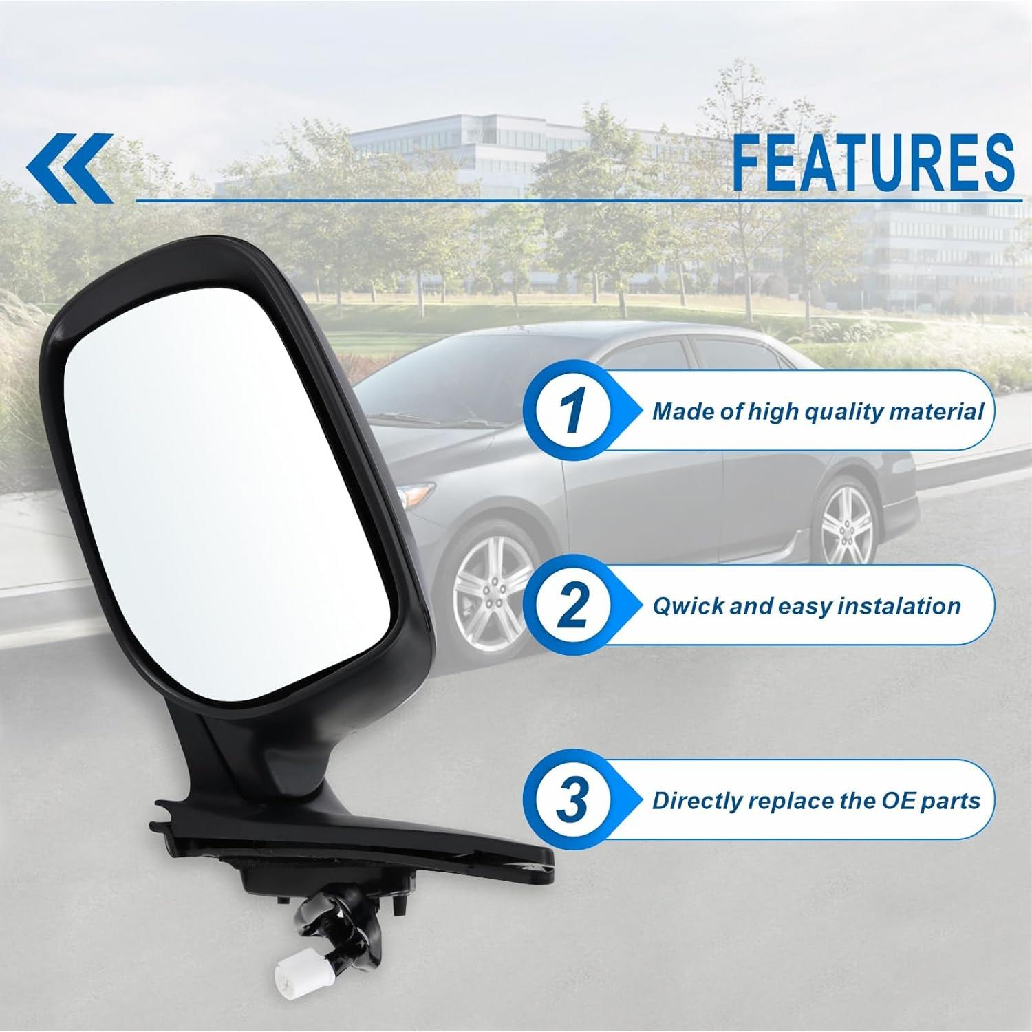 Espejo Lateral Izquierdo Lqito 8790902B40 Toyota Corolla 2009-2013