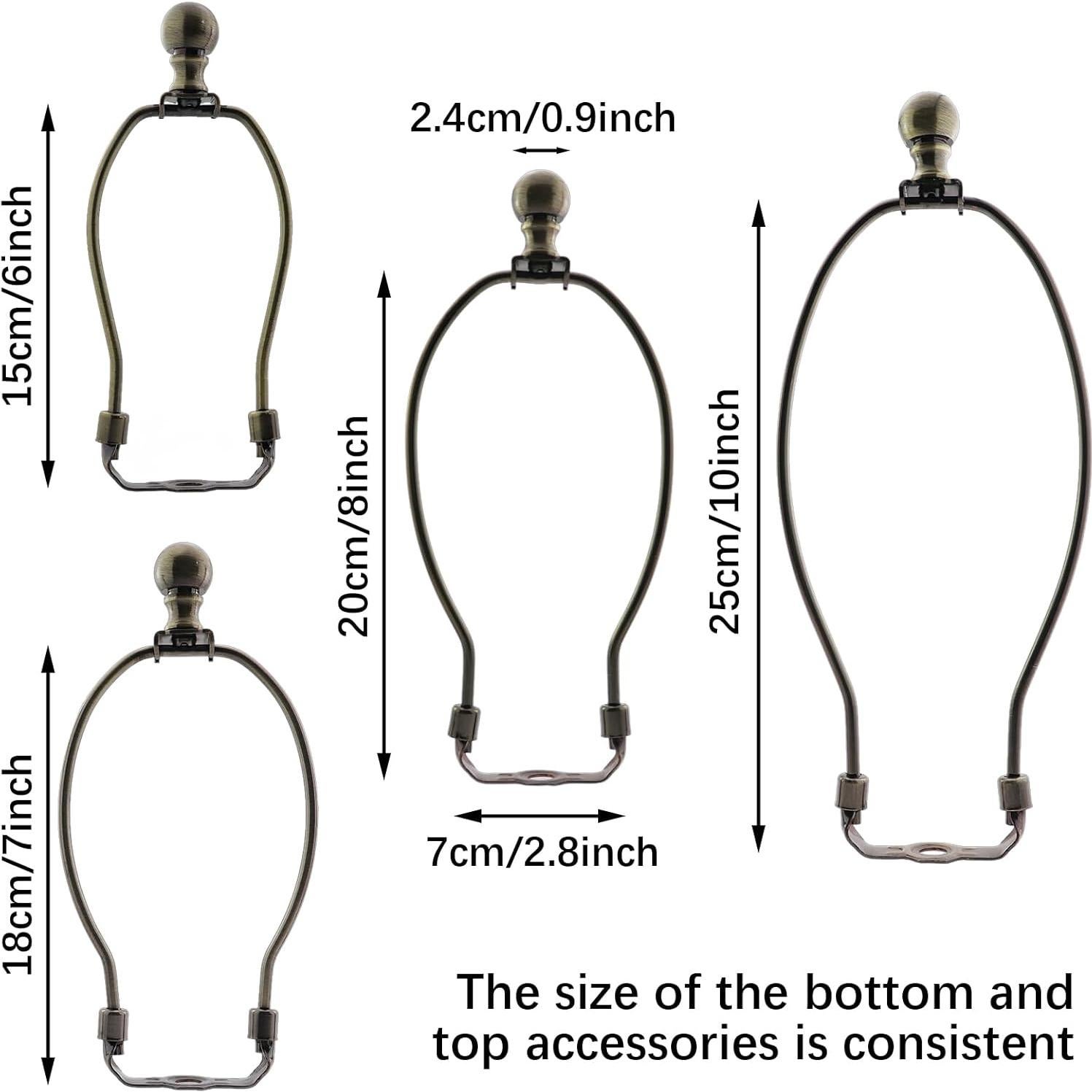 Juego de Arpa de Lámpara CChiai 25,4 cm Bronce Vintage