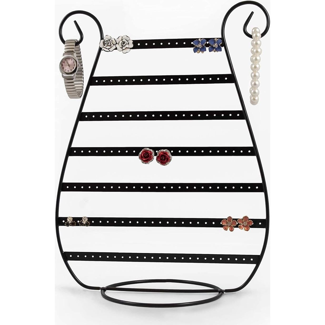 Organizador de Joyería Mango Steam Arpa Negro Delgado 78 Pendientes