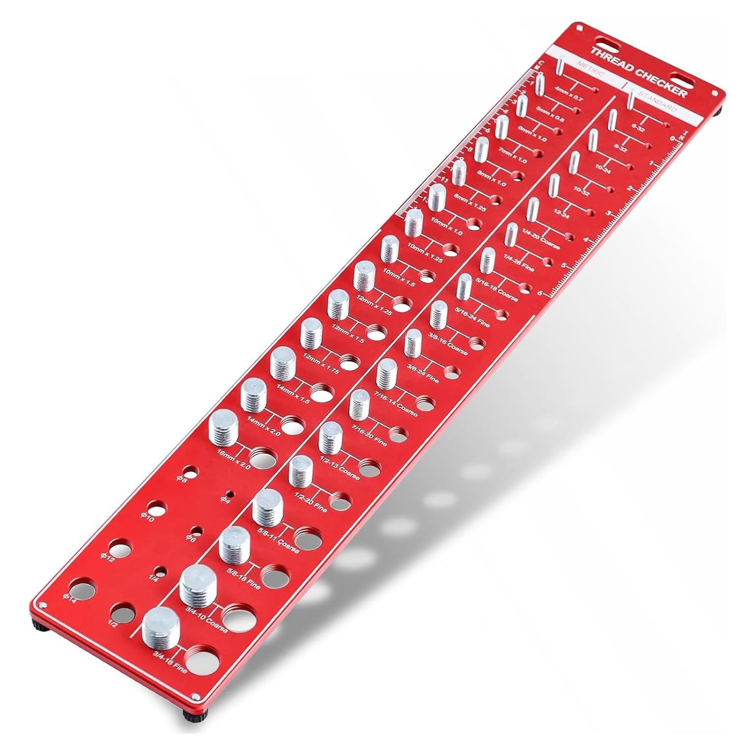Verificador de Roscas Yaysium 34 Tamaños Métricos y Estándar