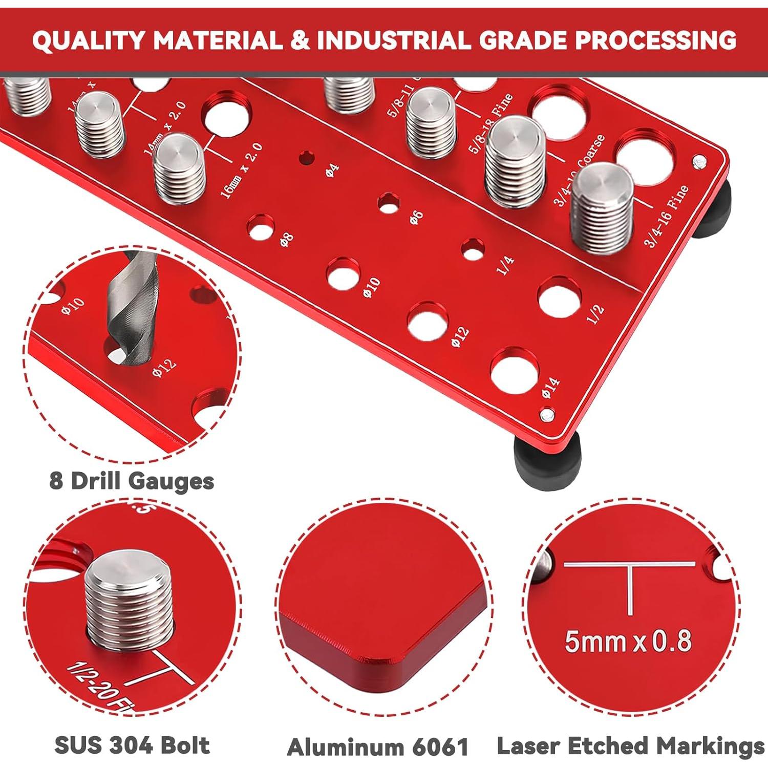 Verificador de Roscas Yaysium 34 Tamaños Métricos y Estándar