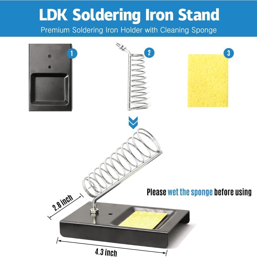 Kit de Soldador LDK 60W con Temperatura Ajustable y Accesorios