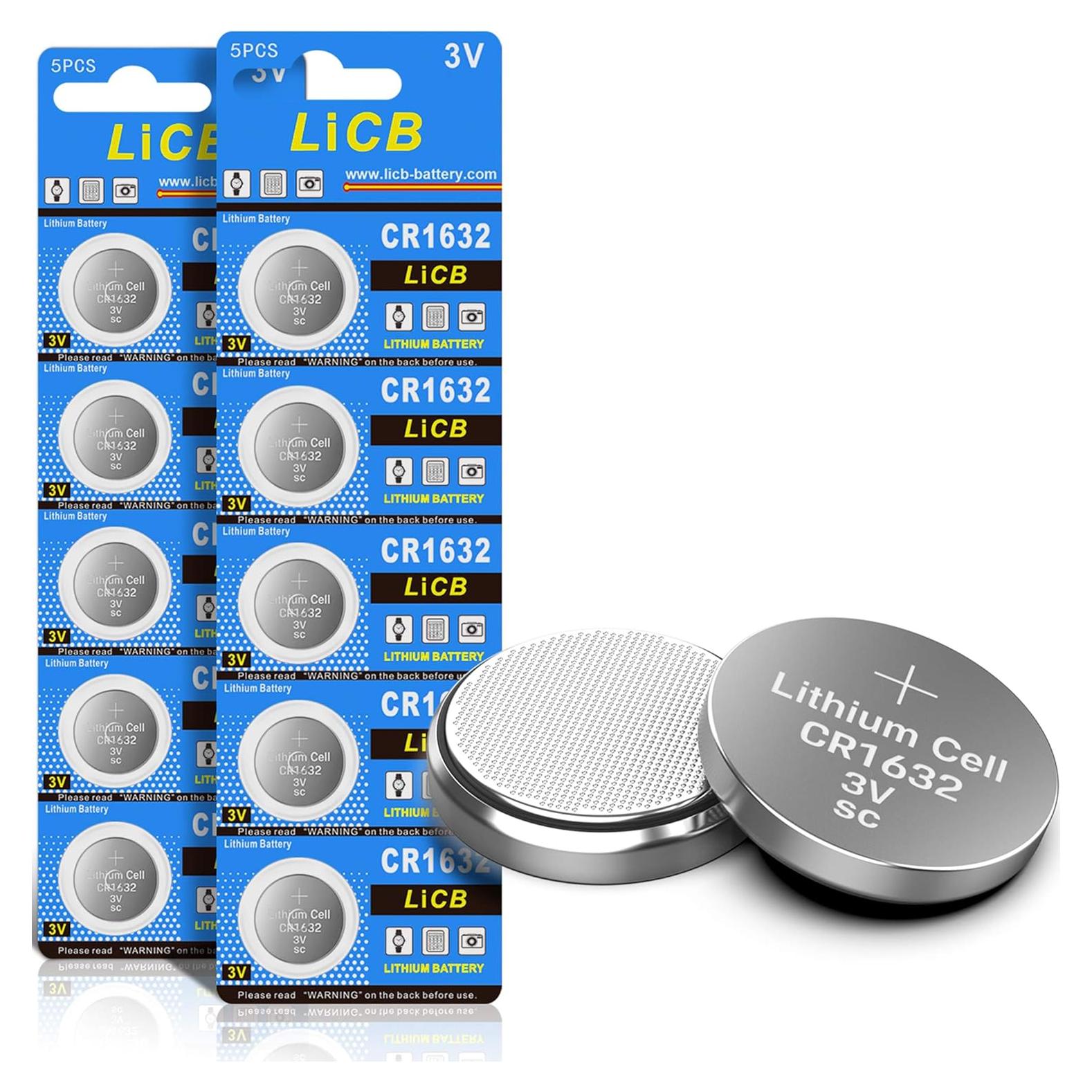 Baterías de Litio CR1632 LiCB Paquete de 10 Unidades 3V