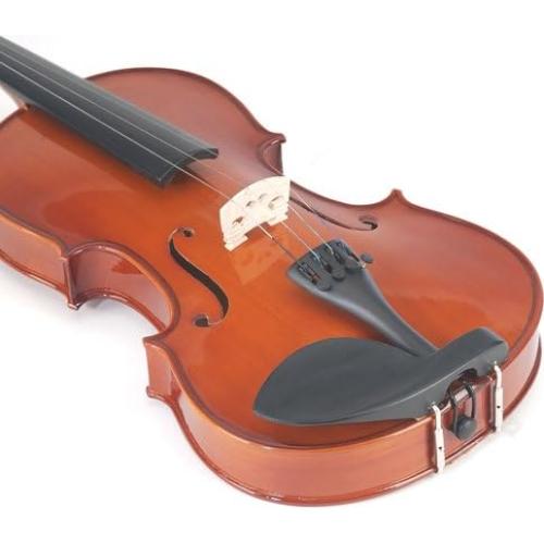 Mendini Viola 16" MA250 Madera Sólida con Estuche y Arco