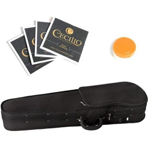 Mendini Viola 16" MA250 Madera Sólida con Estuche y Arco