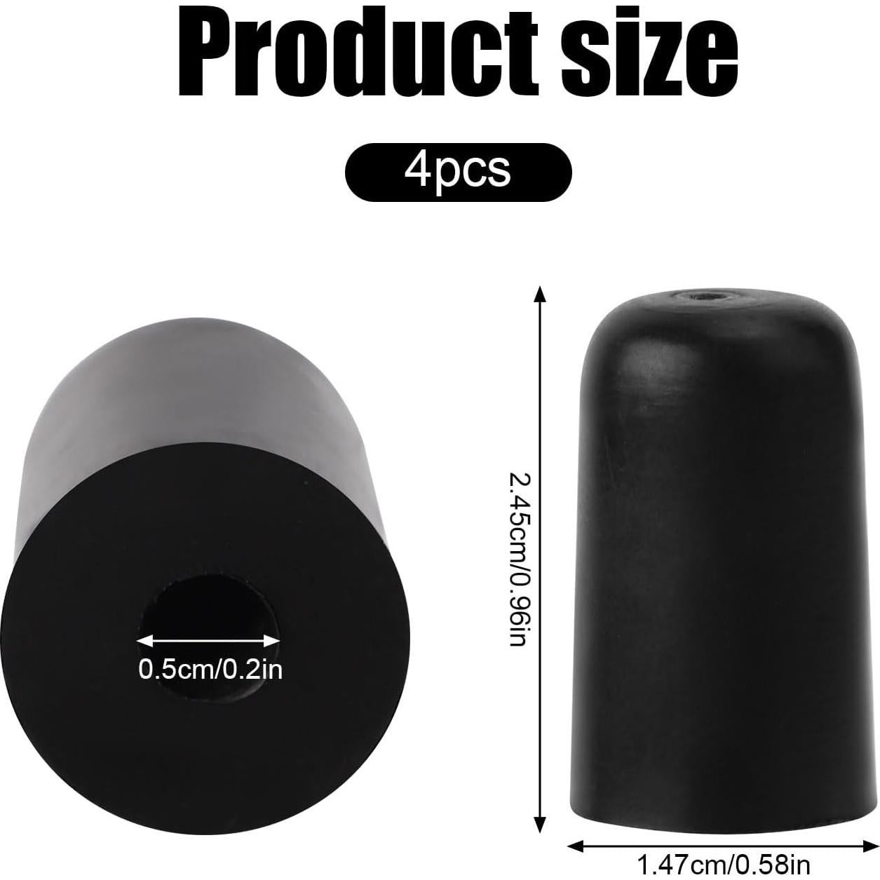 4 Piezas Tapones de Goma para Endpin de Violonchelo - Slipstop