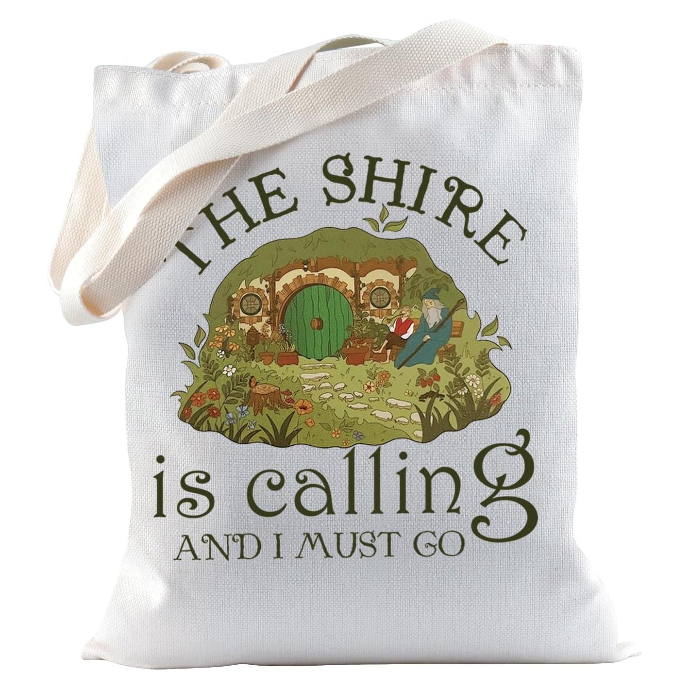 Bolsa Tote Shire LOTR para Compras y Uso Diario