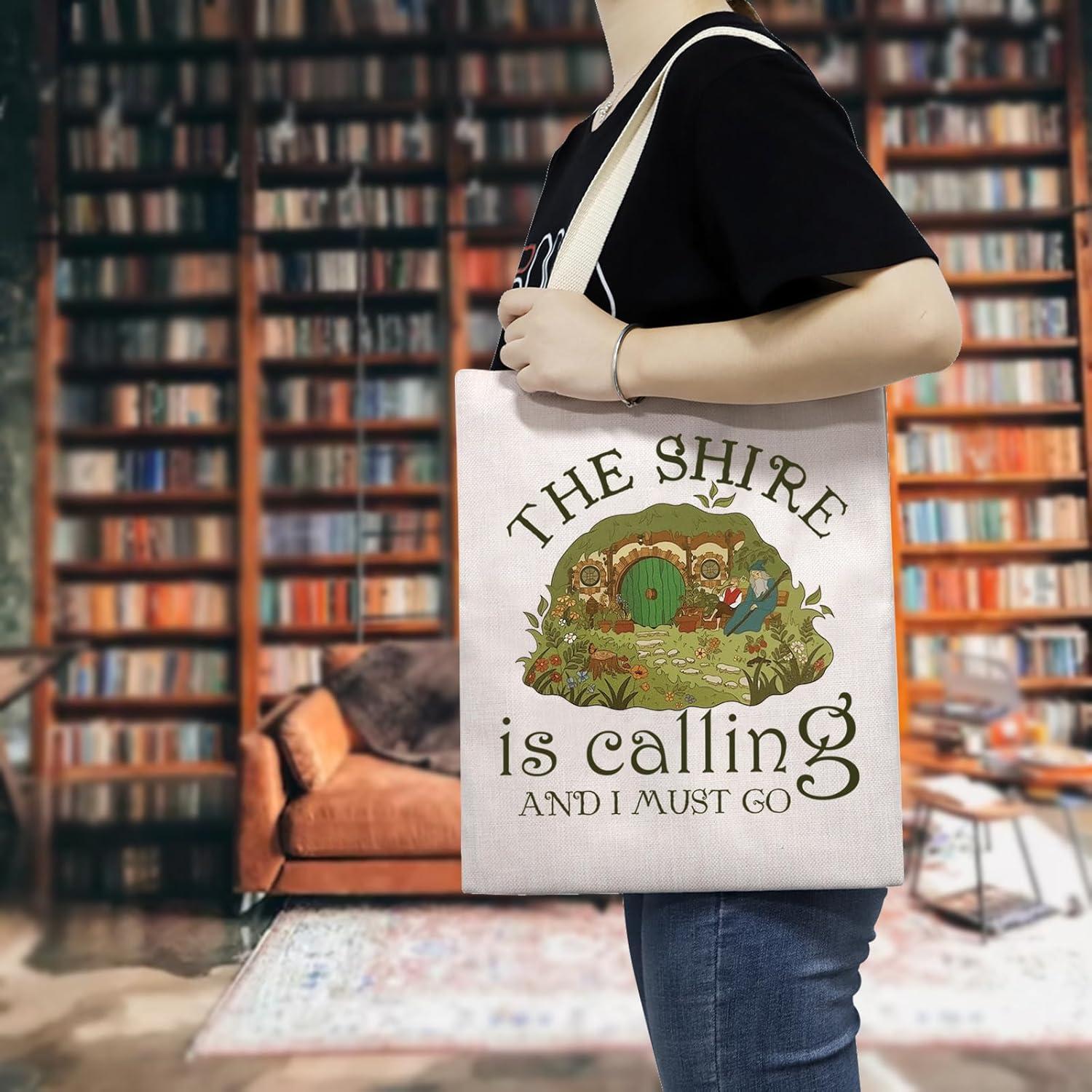 Bolsa Tote Shire LOTR para Compras y Uso Diario