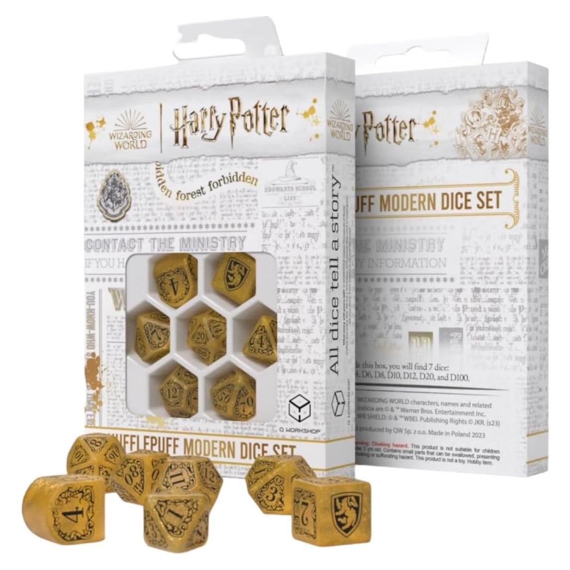 Juego de Dados Modernos Q WORKSHOP Harry Potter Gryffindor