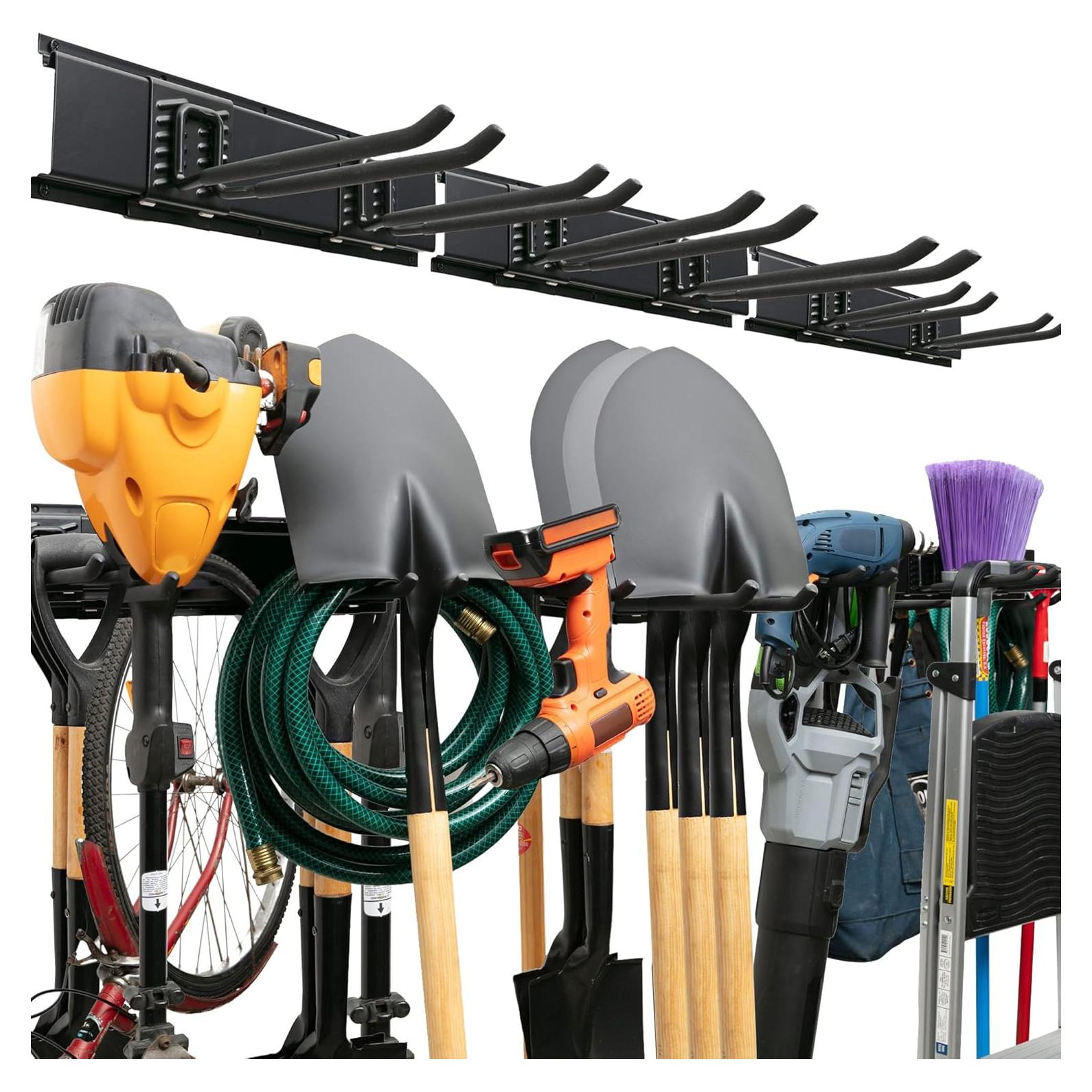 Organizador de Herramientas TIDYME 121.92 cm 3 Estantes 6 Ganchos