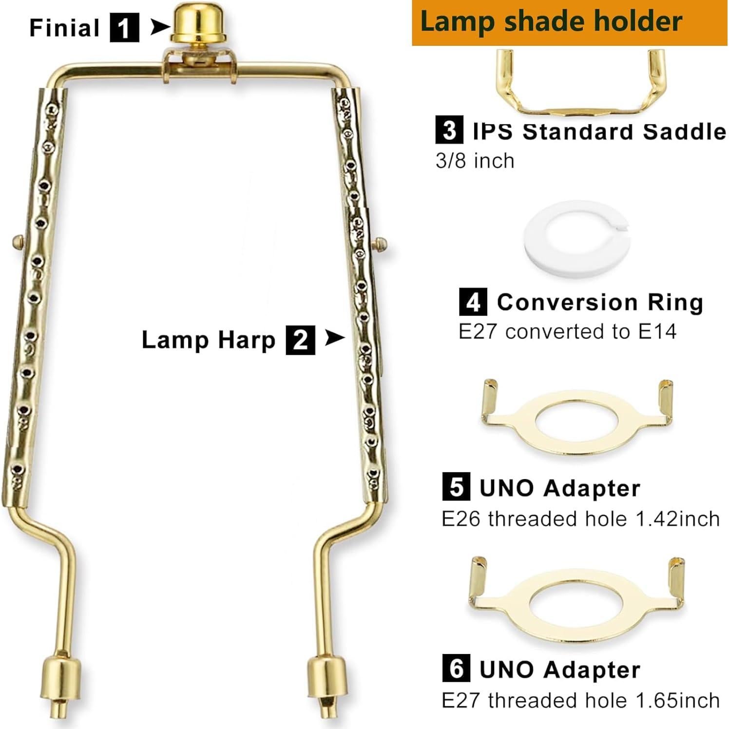 Soporte de Pantalla de Lámpara ALUCSET Ajustable 20-30 cm