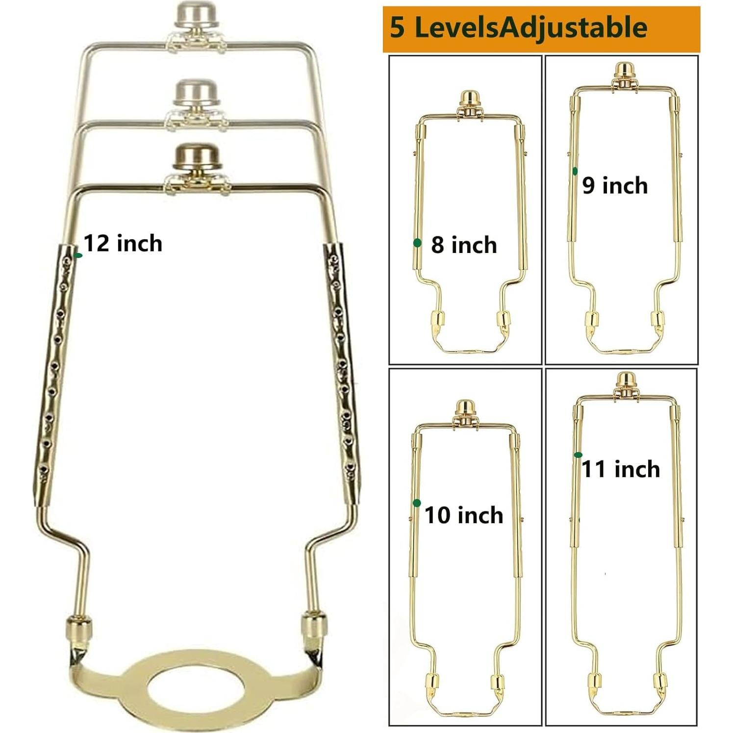 Soporte de Pantalla de Lámpara ALUCSET Ajustable 20-30 cm
