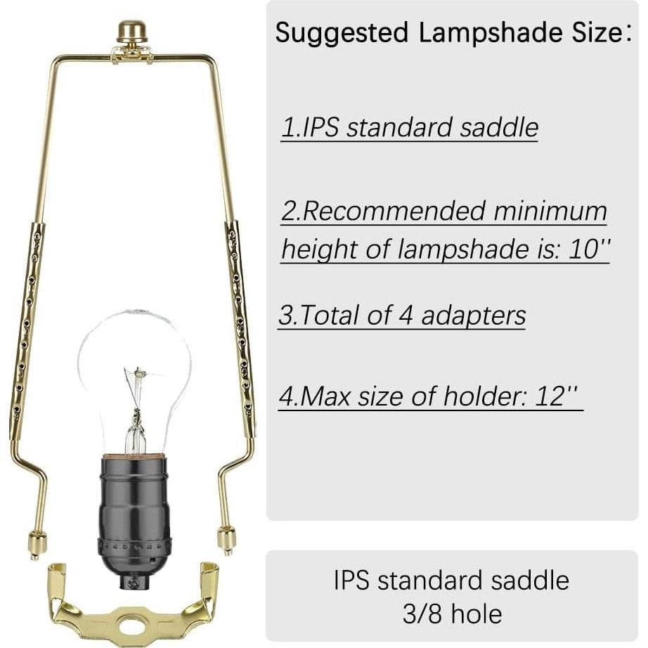 Soporte de Pantalla de Lámpara ALUCSET Ajustable 20-30 cm