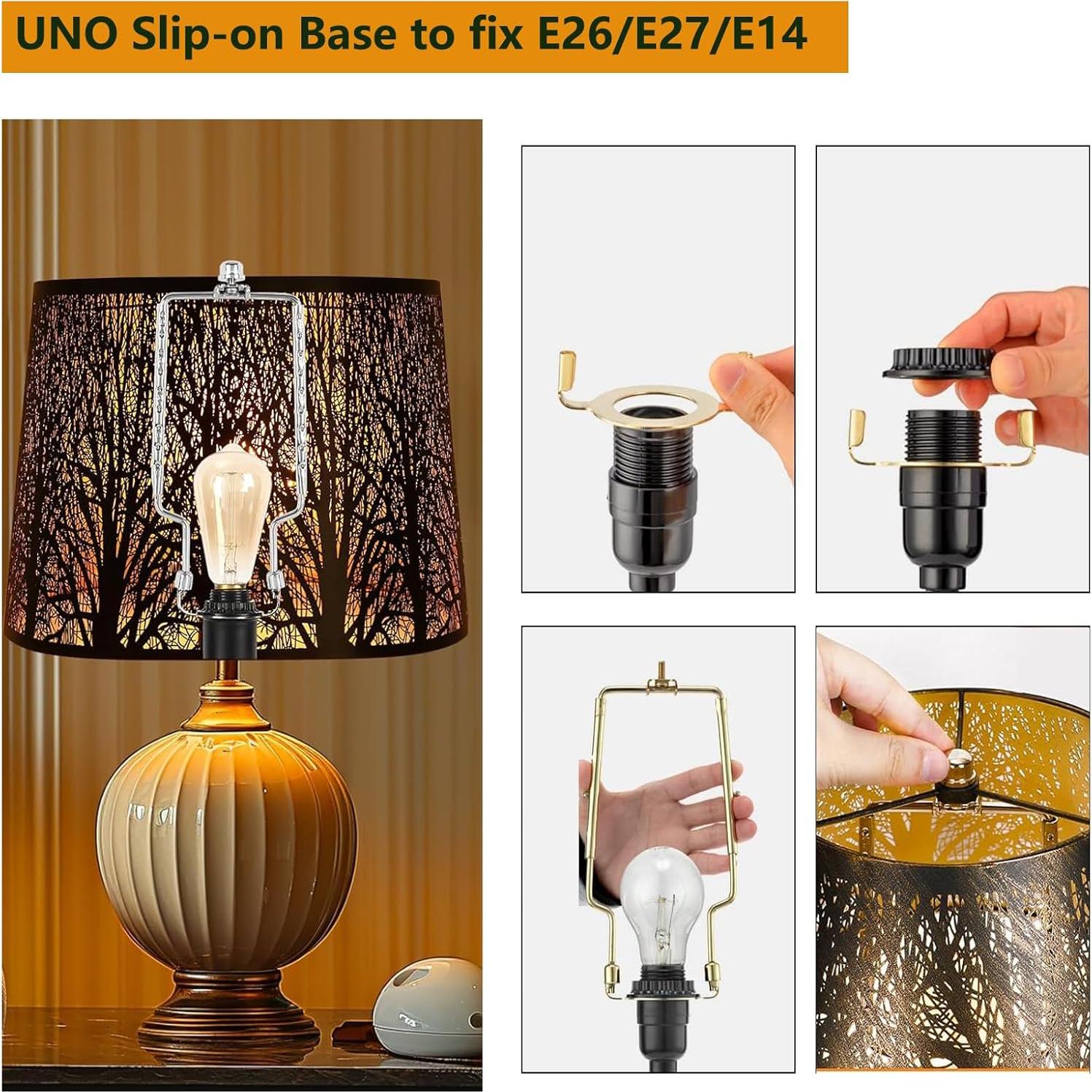 Soporte de Pantalla de Lámpara ALUCSET Ajustable 20-30 cm