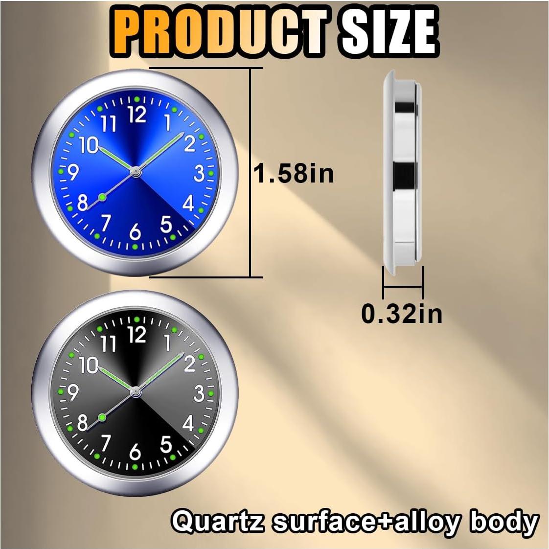 Reloj de Cuarzo para Coche GLSOWEE Luminiscente 4.01cm