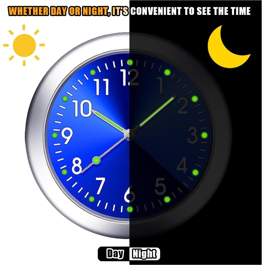 Reloj de Cuarzo para Coche GLSOWEE Luminiscente 4.01cm