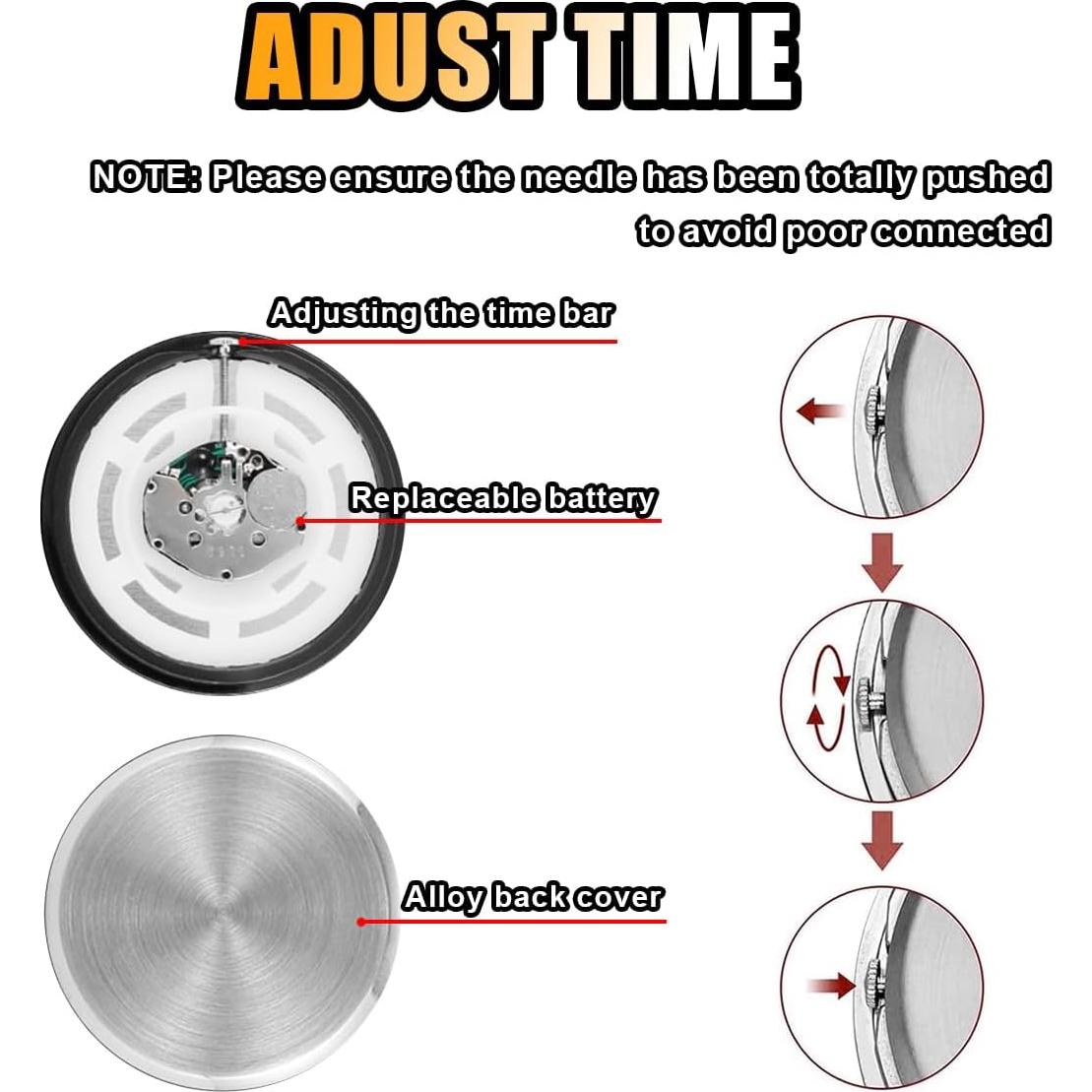 Reloj de Cuarzo para Coche GLSOWEE Luminiscente 4.01cm