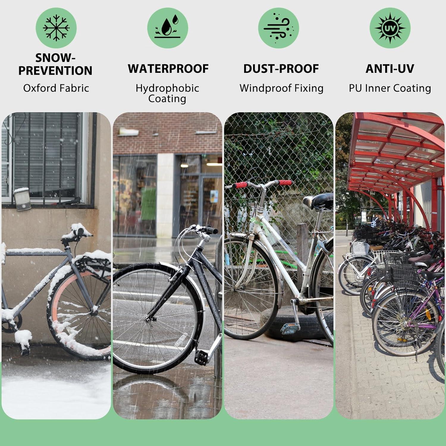 Cubierta de Bicicleta Topcrown XL Impermeable para 1 Bicicleta