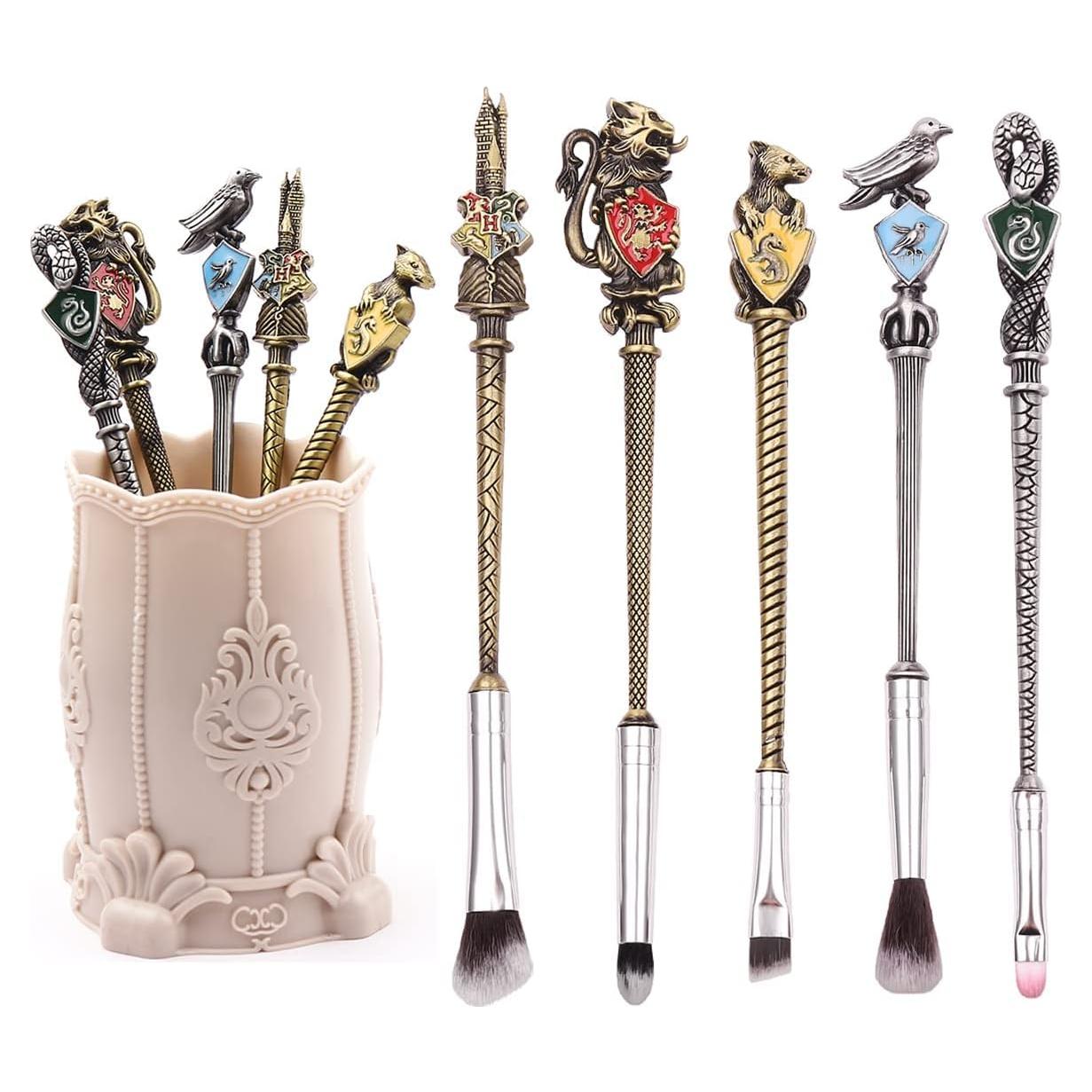 Set de Brochas de Maquillaje HP - 5 Piezas de Metal