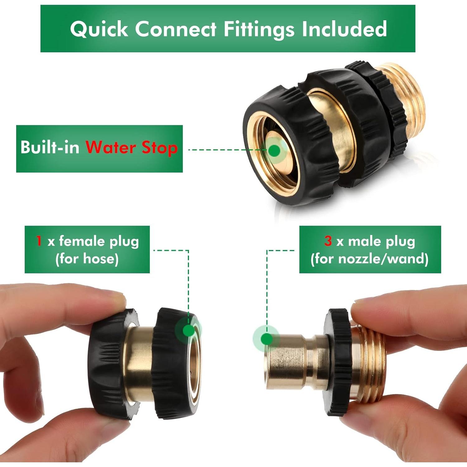 Combo de Riego Restmo 7 Piezas, Pulverizador y Boquilla